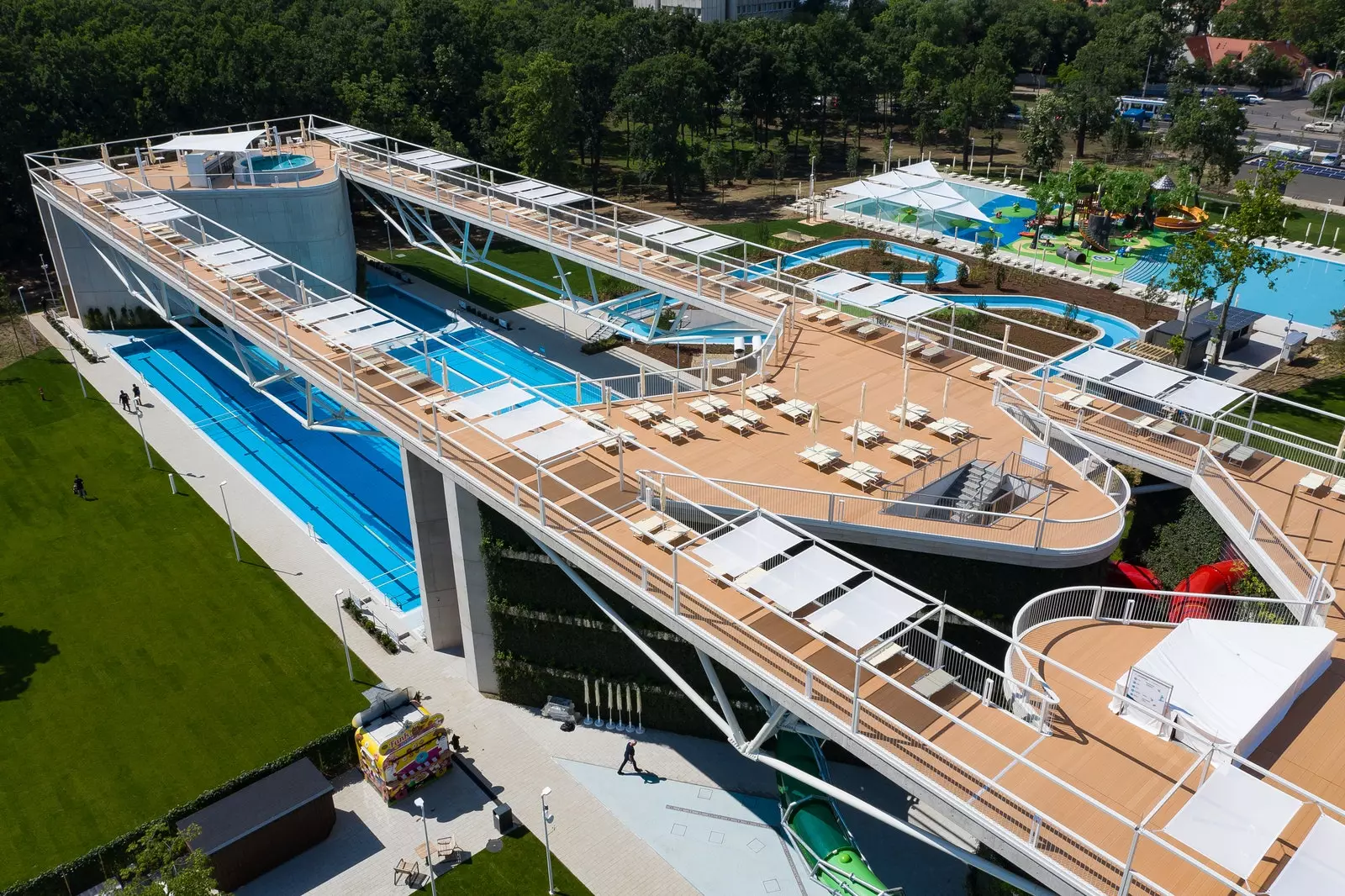 Pools of Aquaticum Debrecen Strand.