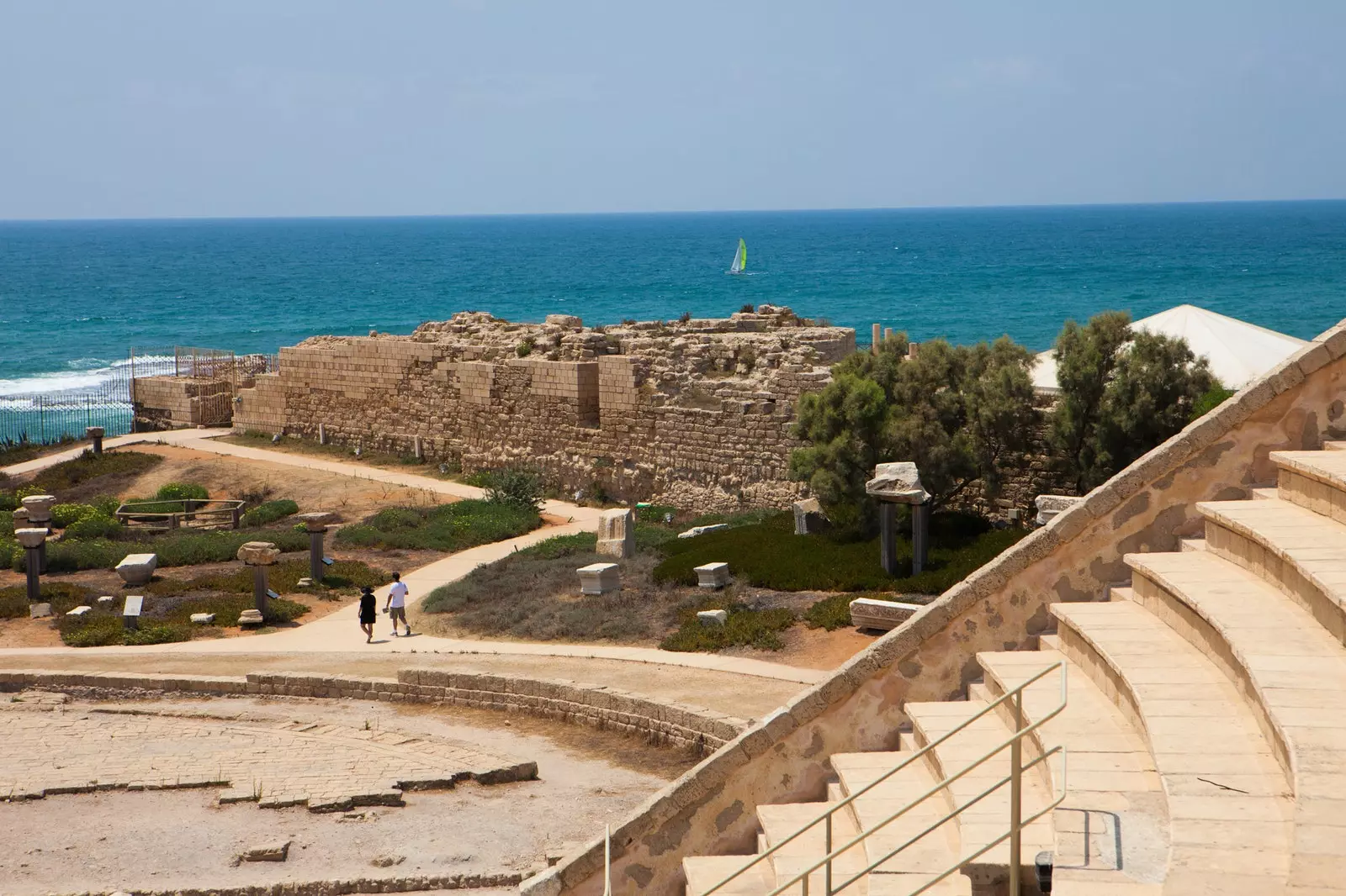 A Caesarea Nemzeti Park a látogatás egyik lényeges eleme