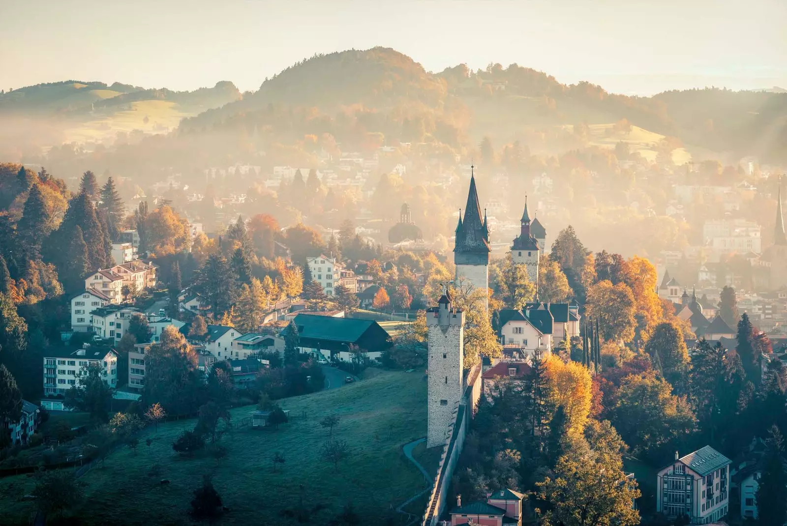 matahari terbenam di bern