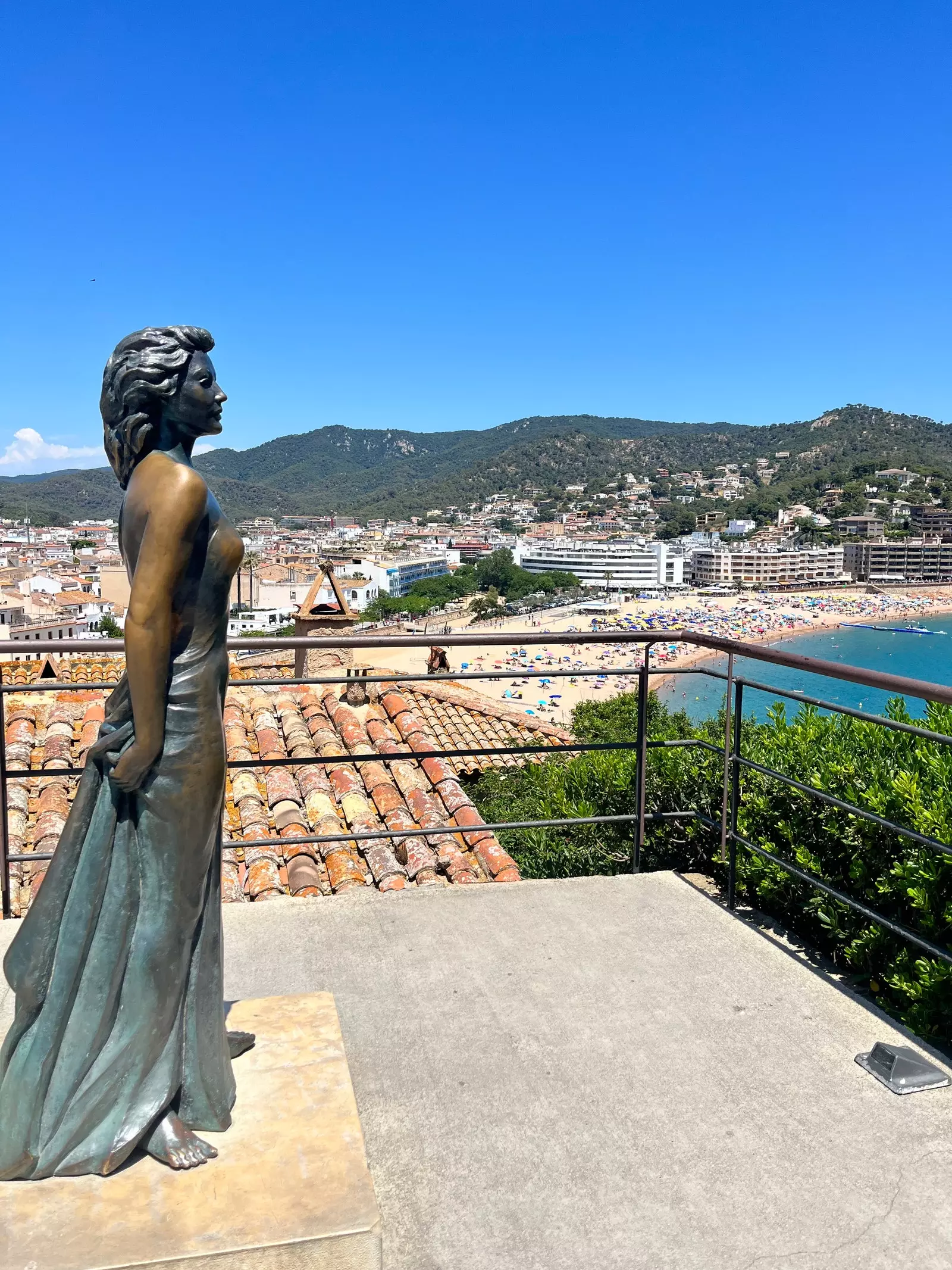 Ava Gardner-Skulptur in Tossa.