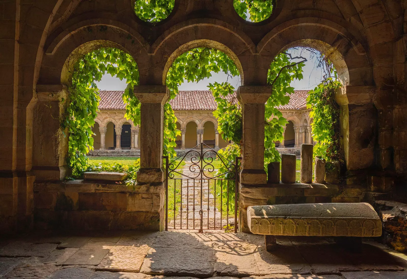 Cloister of the Collegiate Church Santillana del Mar Cantabria