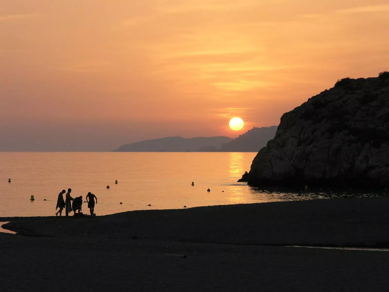 Zalazak sunca na plažama Salobreñe