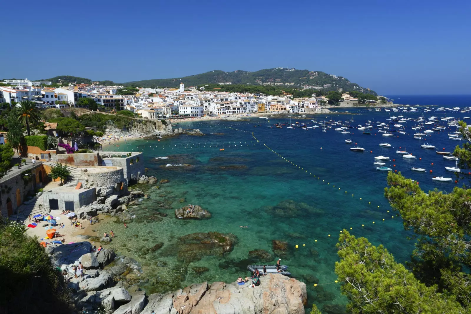 La côte de Calella.