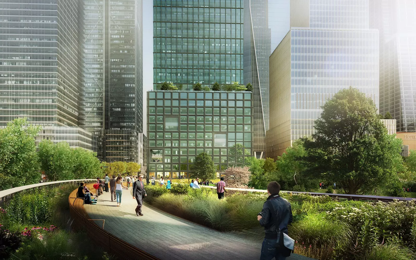 Hudson Yards frá High Line