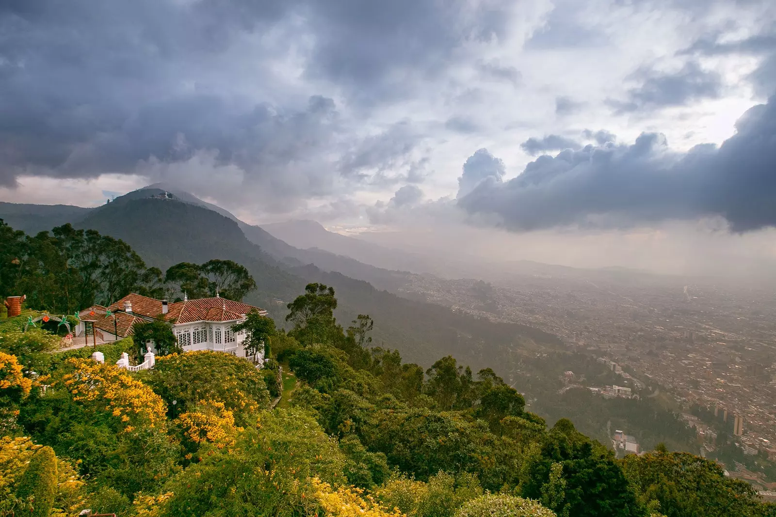 Bogota hæð Monserrate