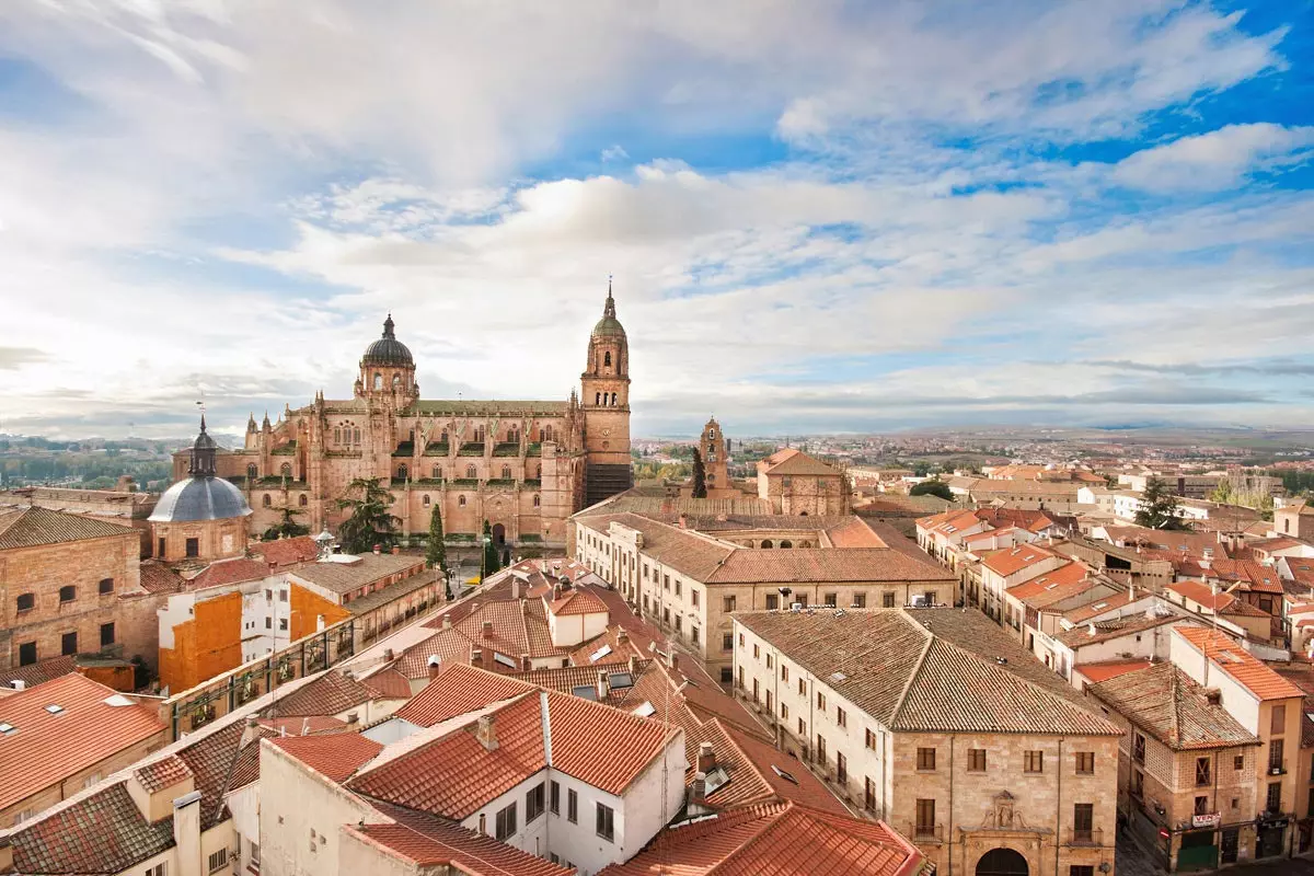 Een lange wandeling door Salamanca