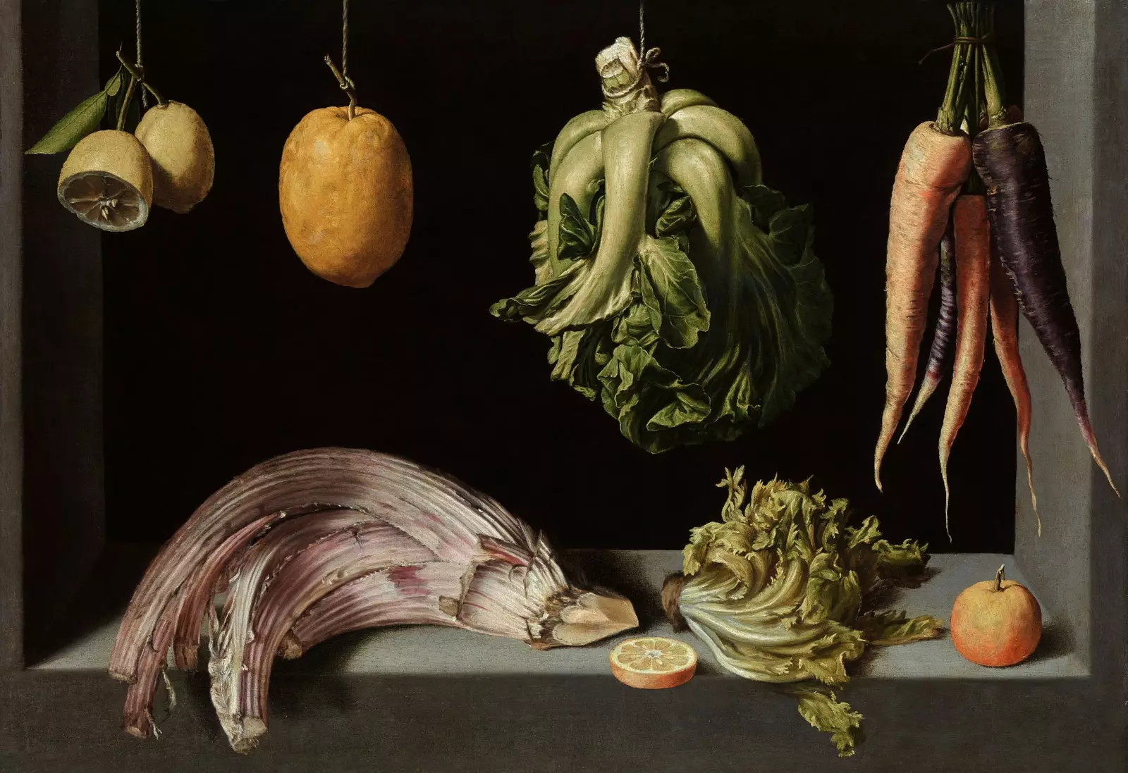 果物と野菜の静物 Juan Sánchez Cotán 1602.