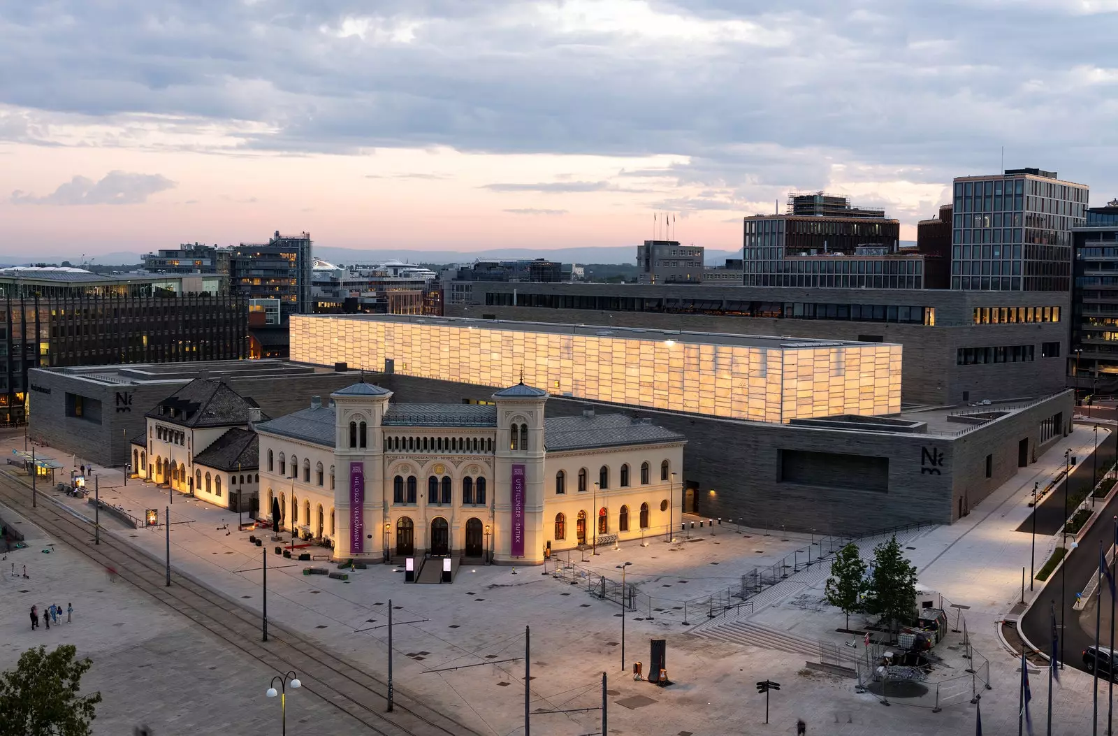 Aussen- vun der neier Nationalmusée zu Oslo.