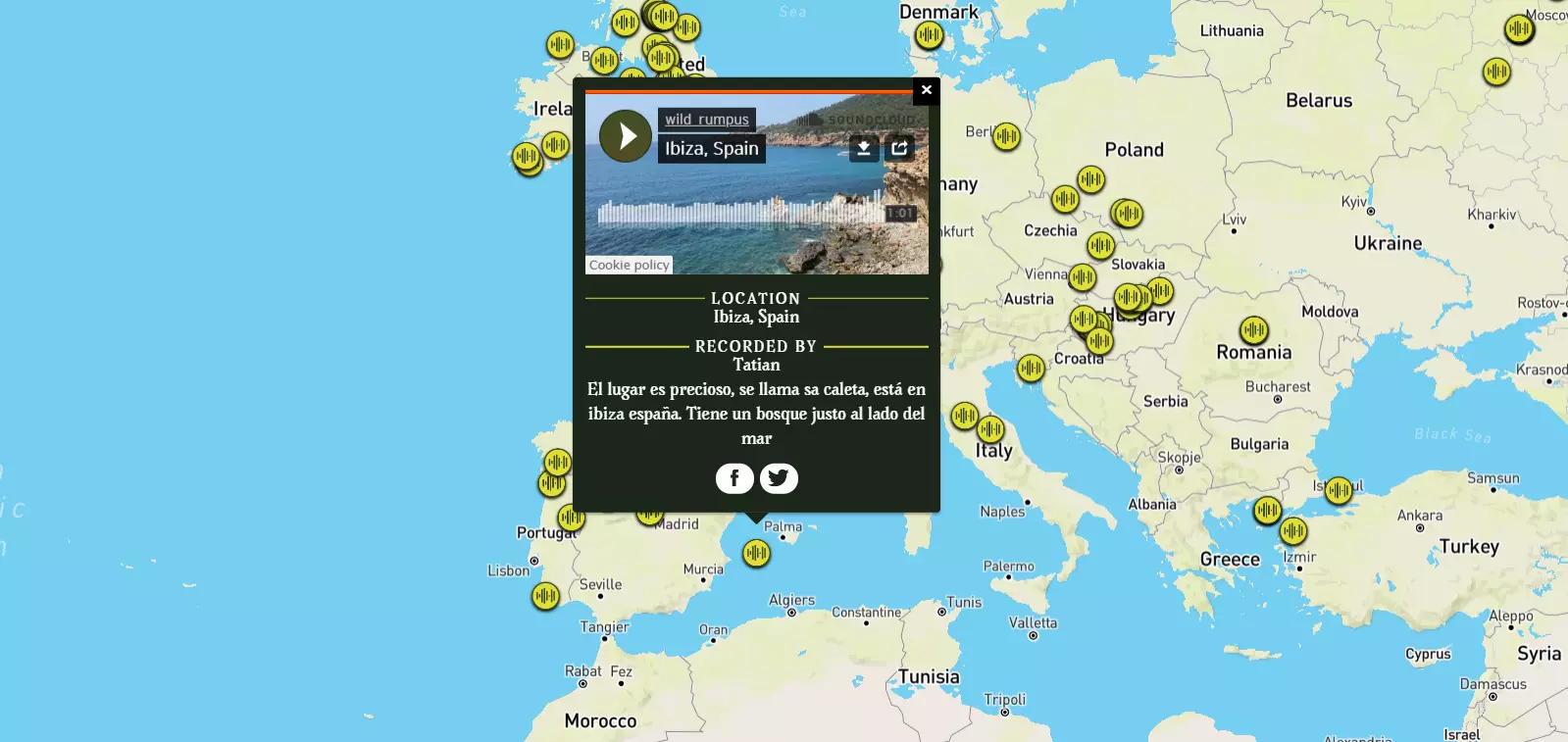 In Spanien wurden fünf verschiedene Wälder registriert.