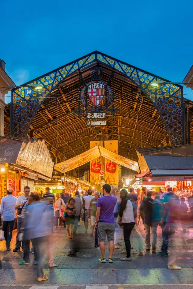 L'entrée de La Boqueria