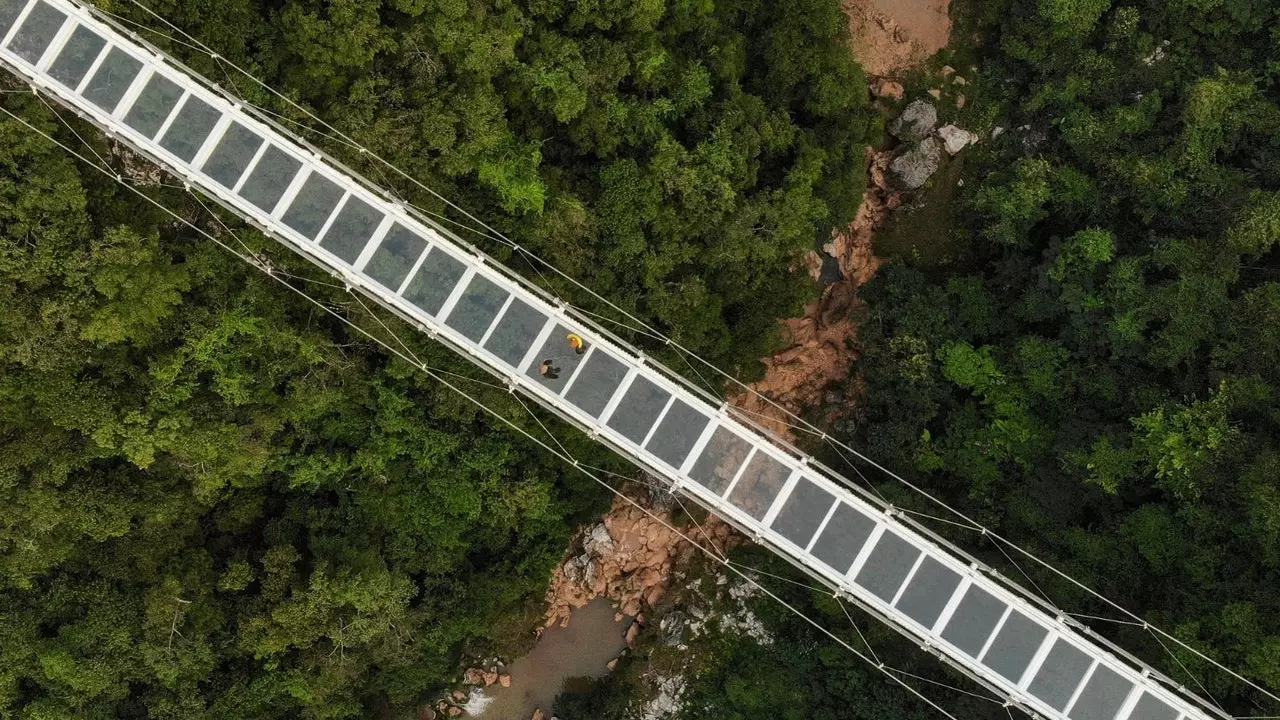 The longest glass bridge in the world: would you dare to cross it?