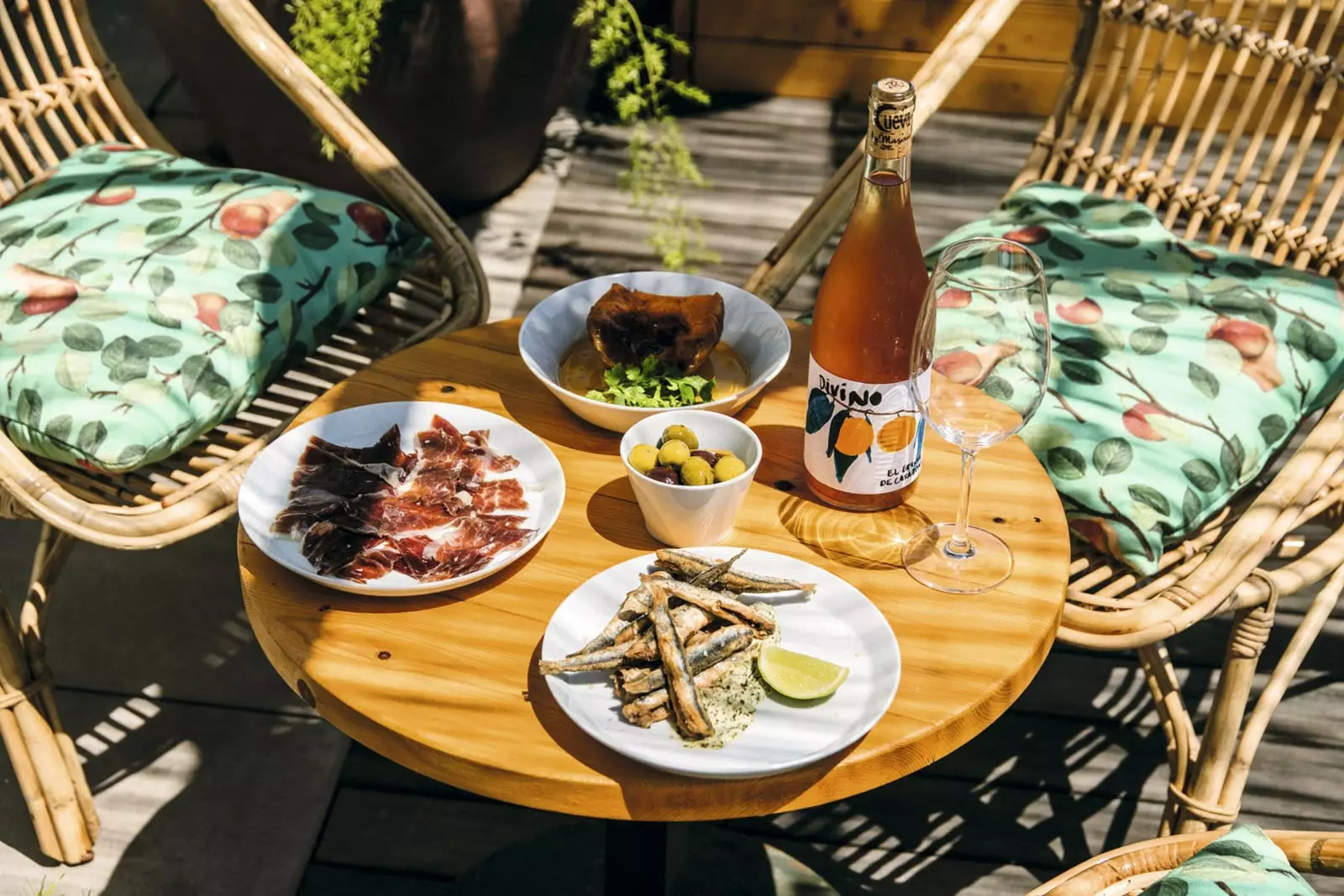 Terrasse på Casa Bonay-hotellet