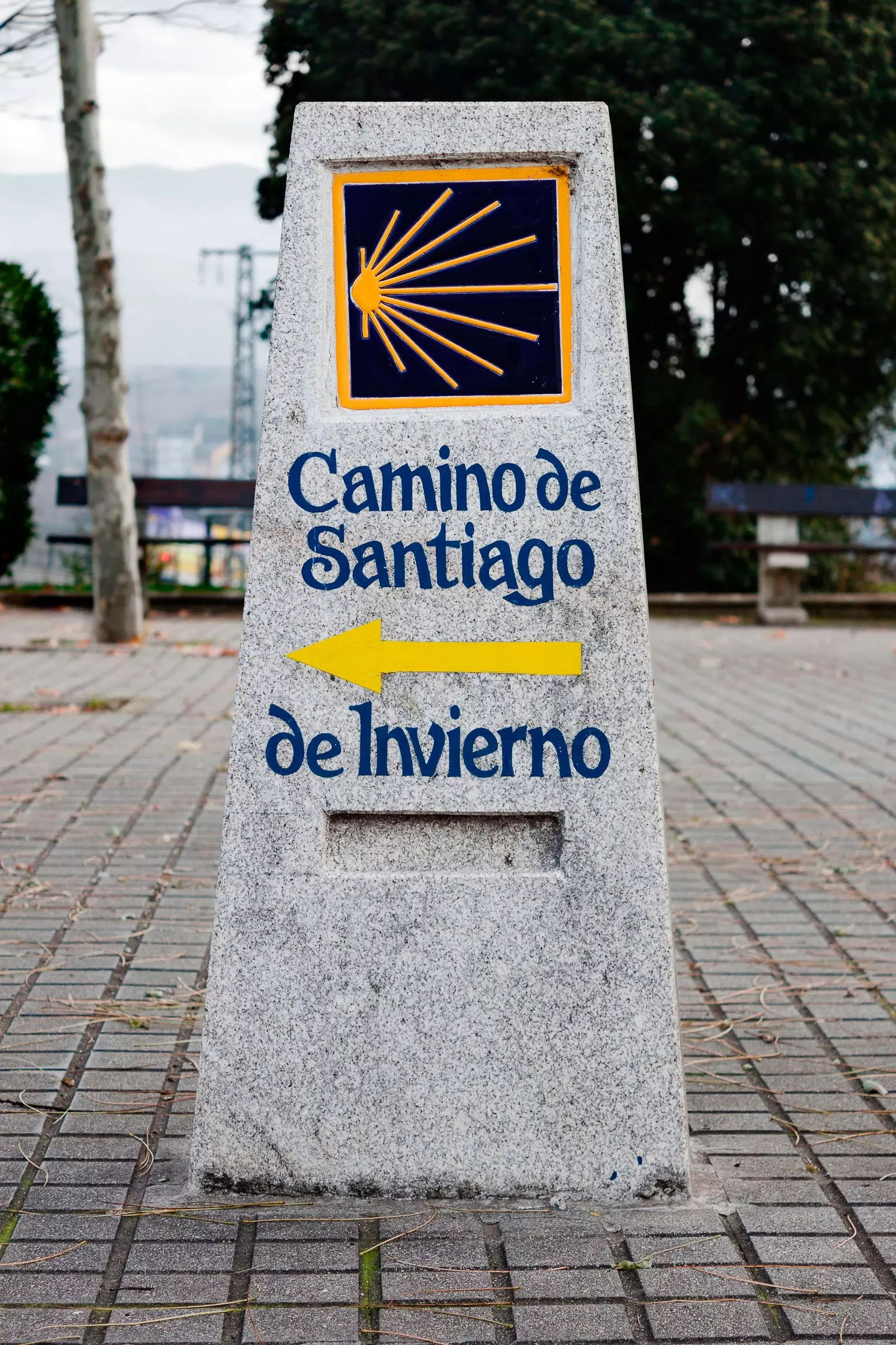 Piatra de hotar a Camino de Santiago din Ponferrada El Bierzo