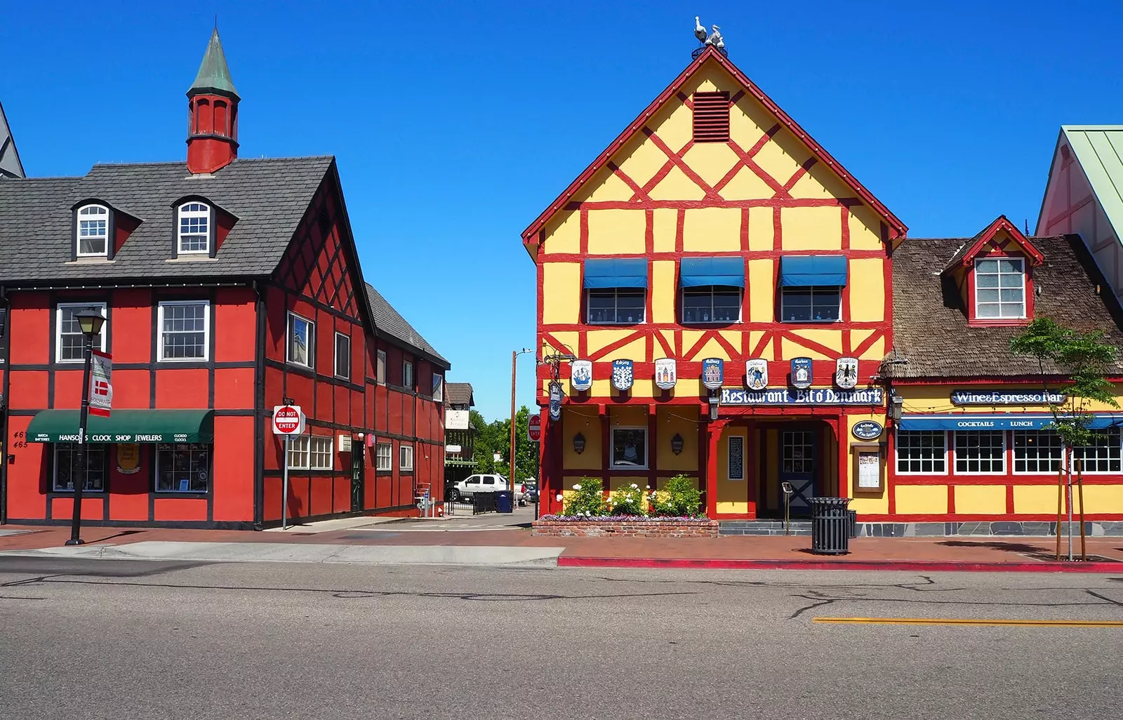 Bærinn Solvang í Kaliforníu var stofnaður af danskum landnema árið 1911.