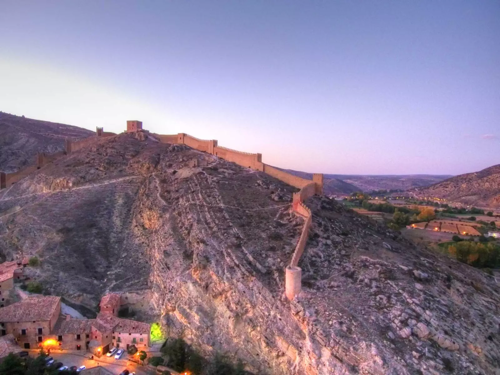 muro di albarracin dall'alto