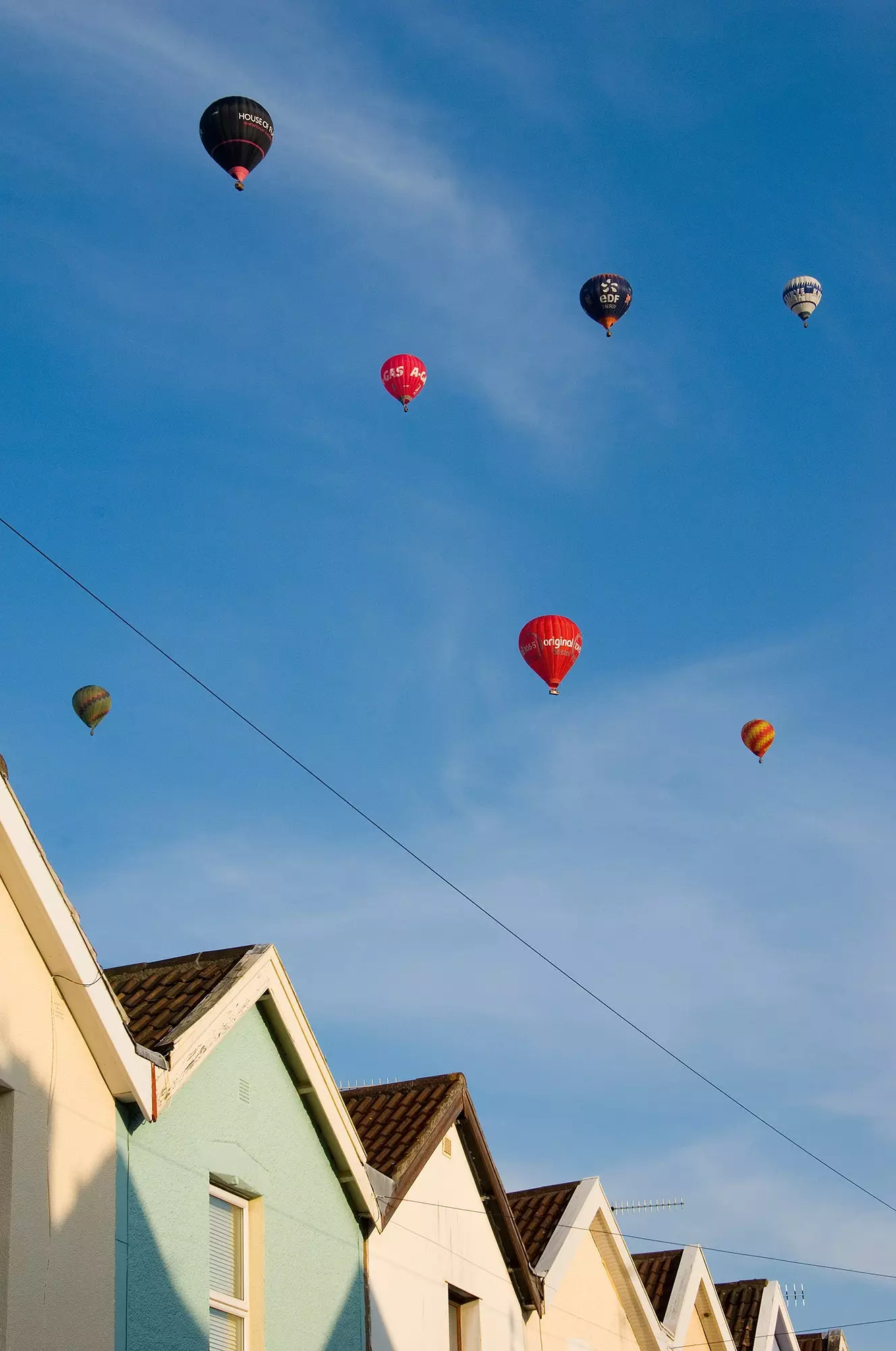 It looks like a scene from Up... but it's Bristol.