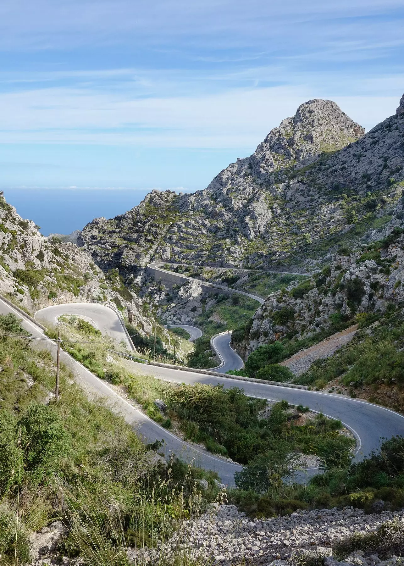 Les courbes de la route de Sa Calobra