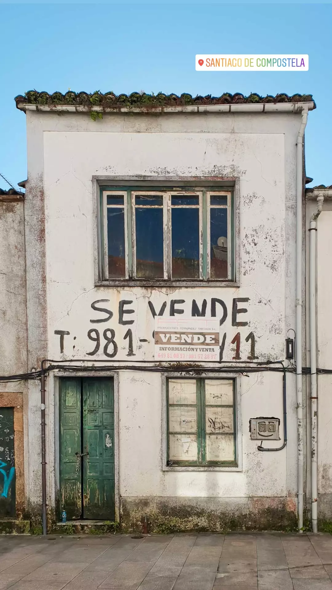 Abandoned house in Santiago de Compostela.