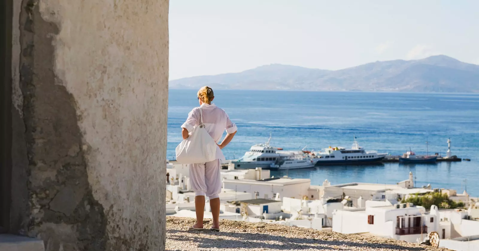 donna da dietro in Grecia