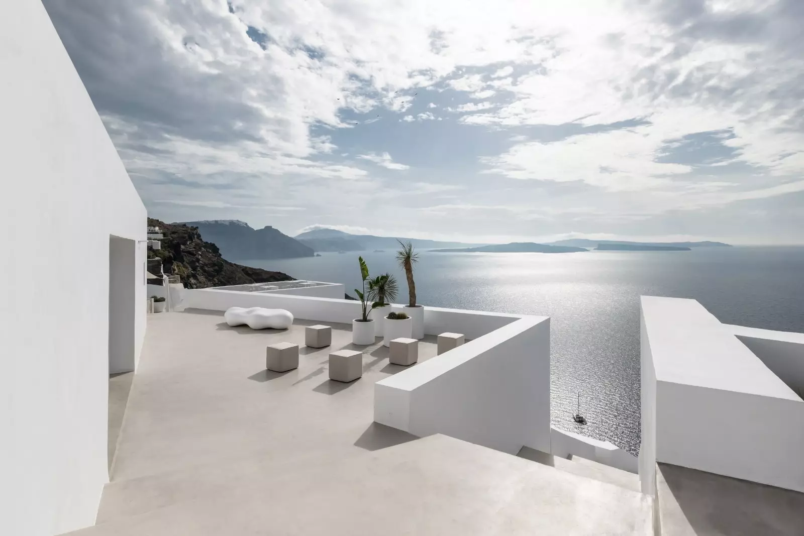 The views of Saint Hotel in Oia.