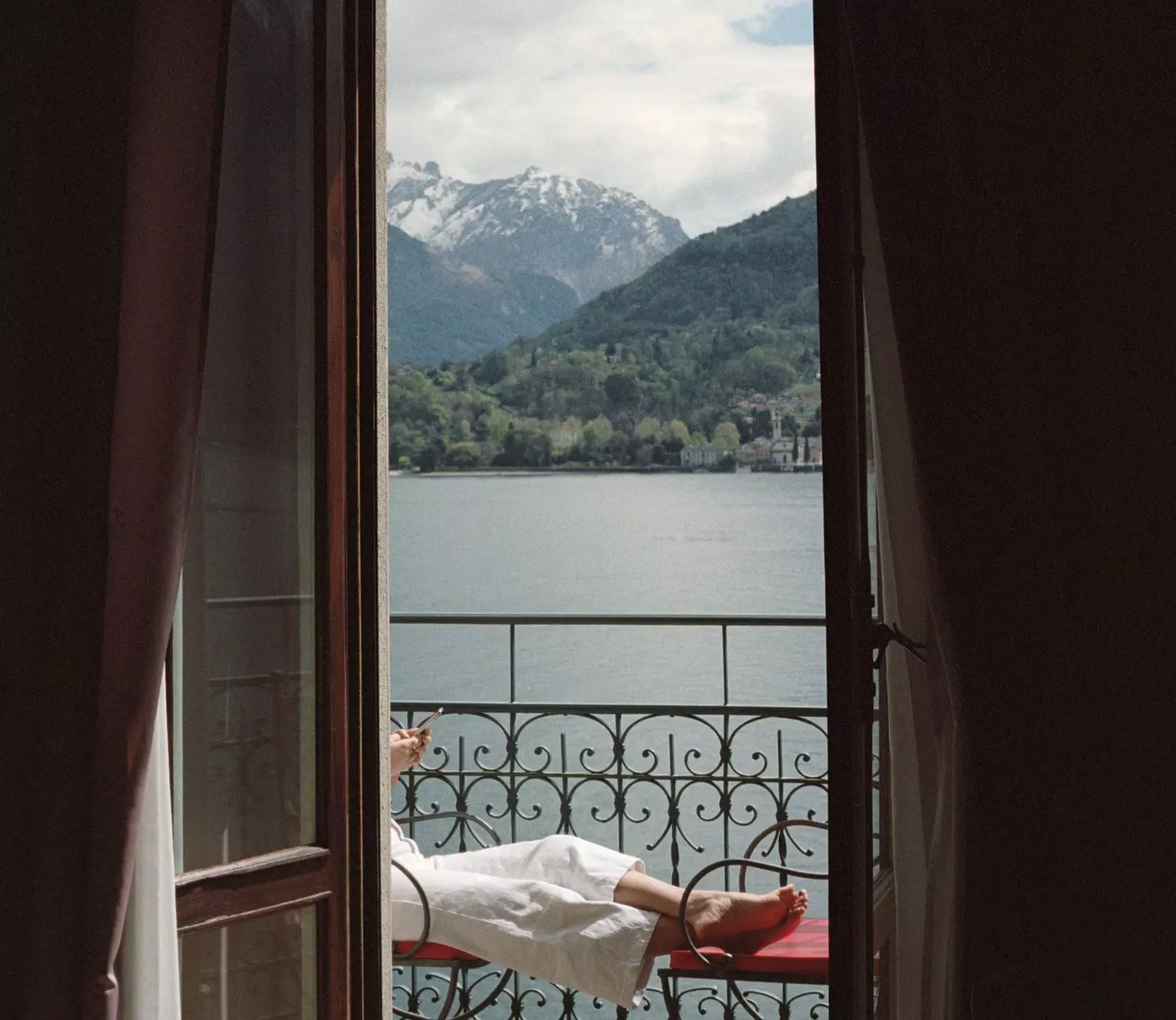 Quarto com vista no Grand Hotel Tremezzo.