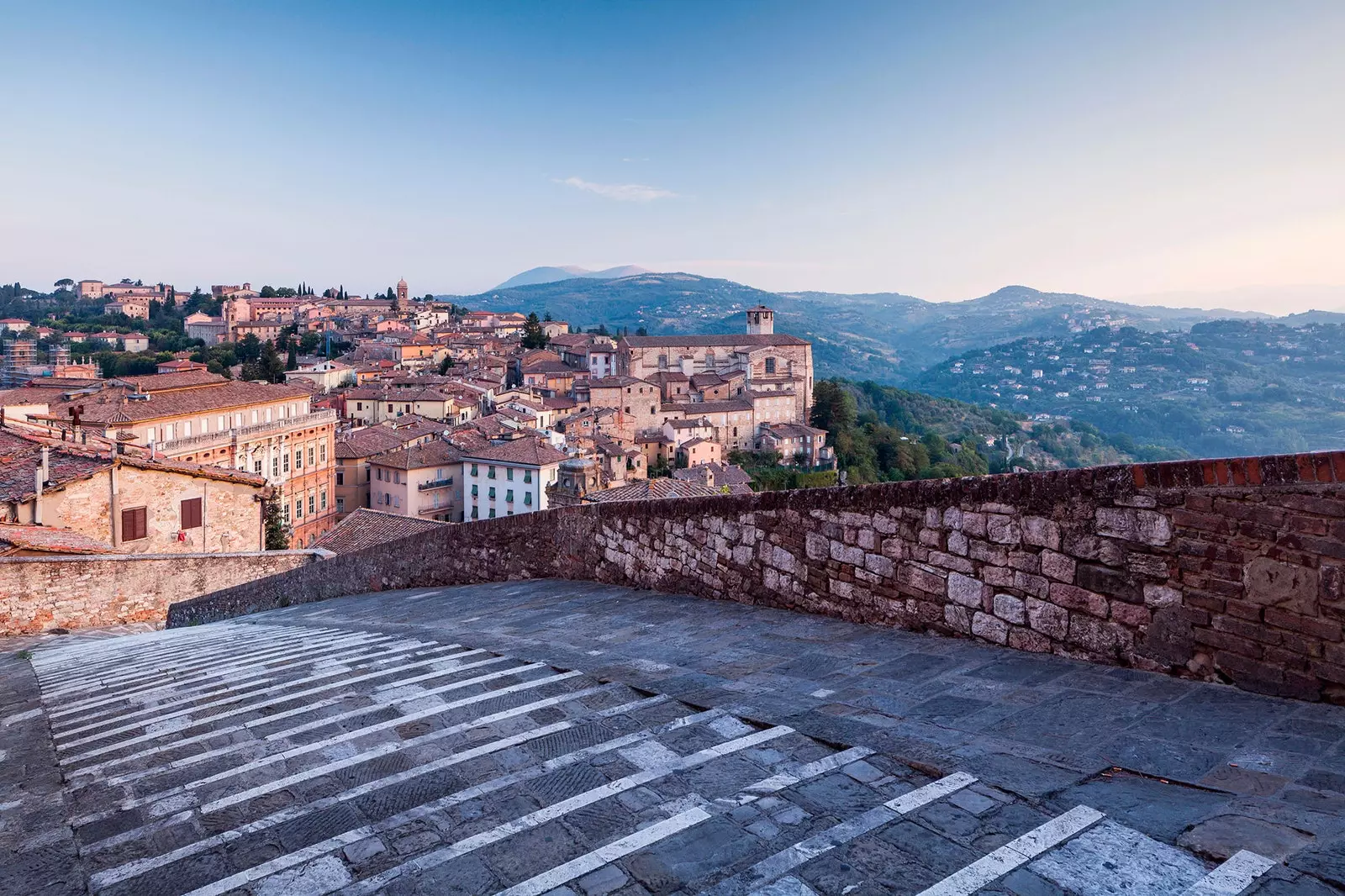 Il-veduta ta' Porta Sole f'Perugia