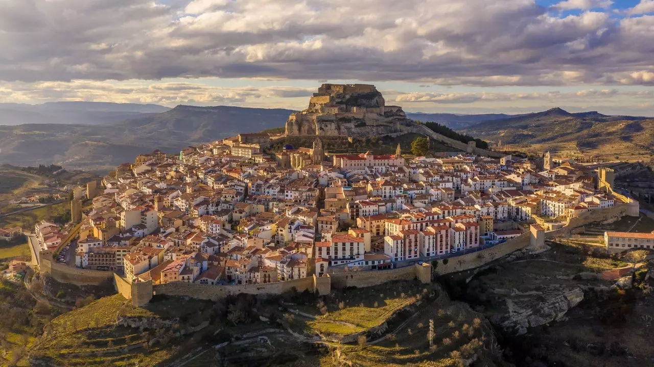 Morella, déi mëttelalterlech Stad am Interieur vu Castellón, déi eng Rees an d'Vergaangenheet ass