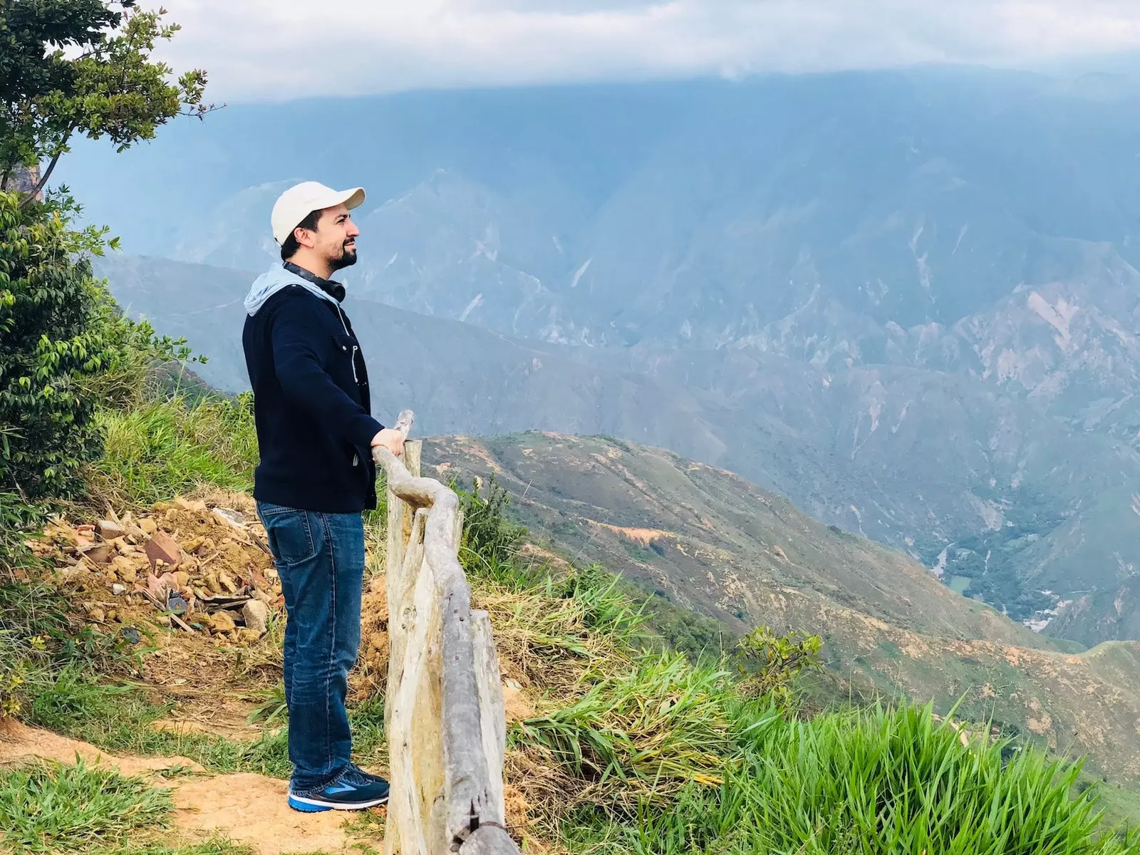 Lin Manuel Miranda in Barichara.