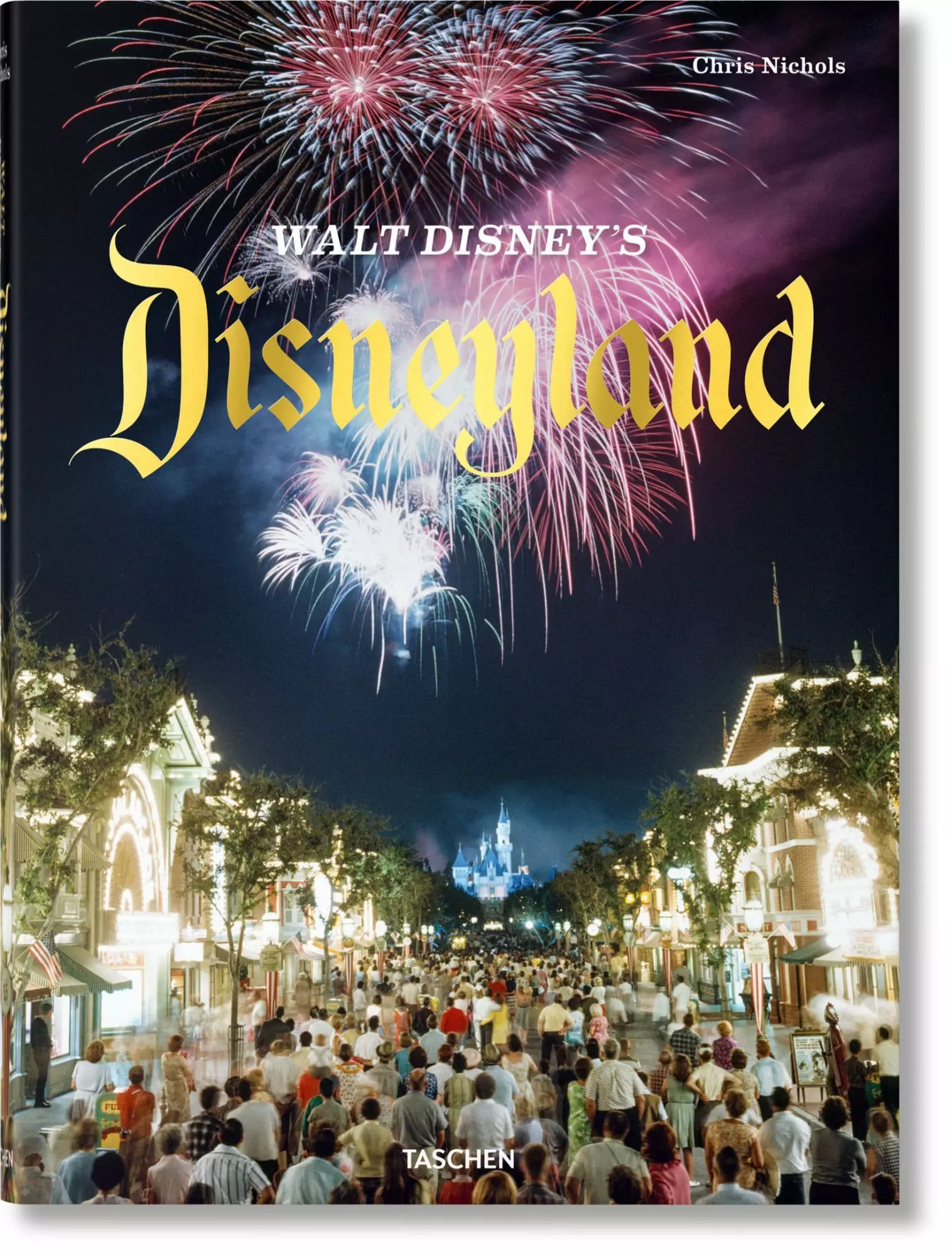 Walt Disneys Disneyland bokomslag med texter av Chris Nichols.