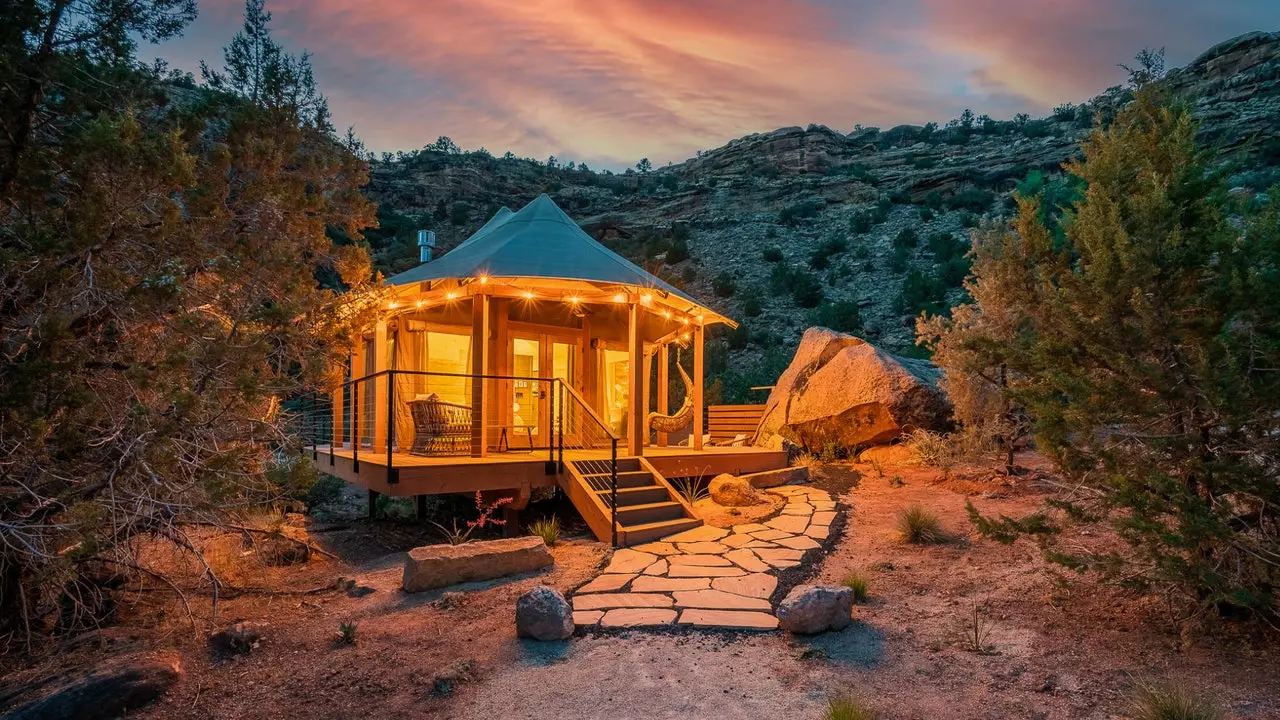 En glamping at fare vild i Zion National Parks natur