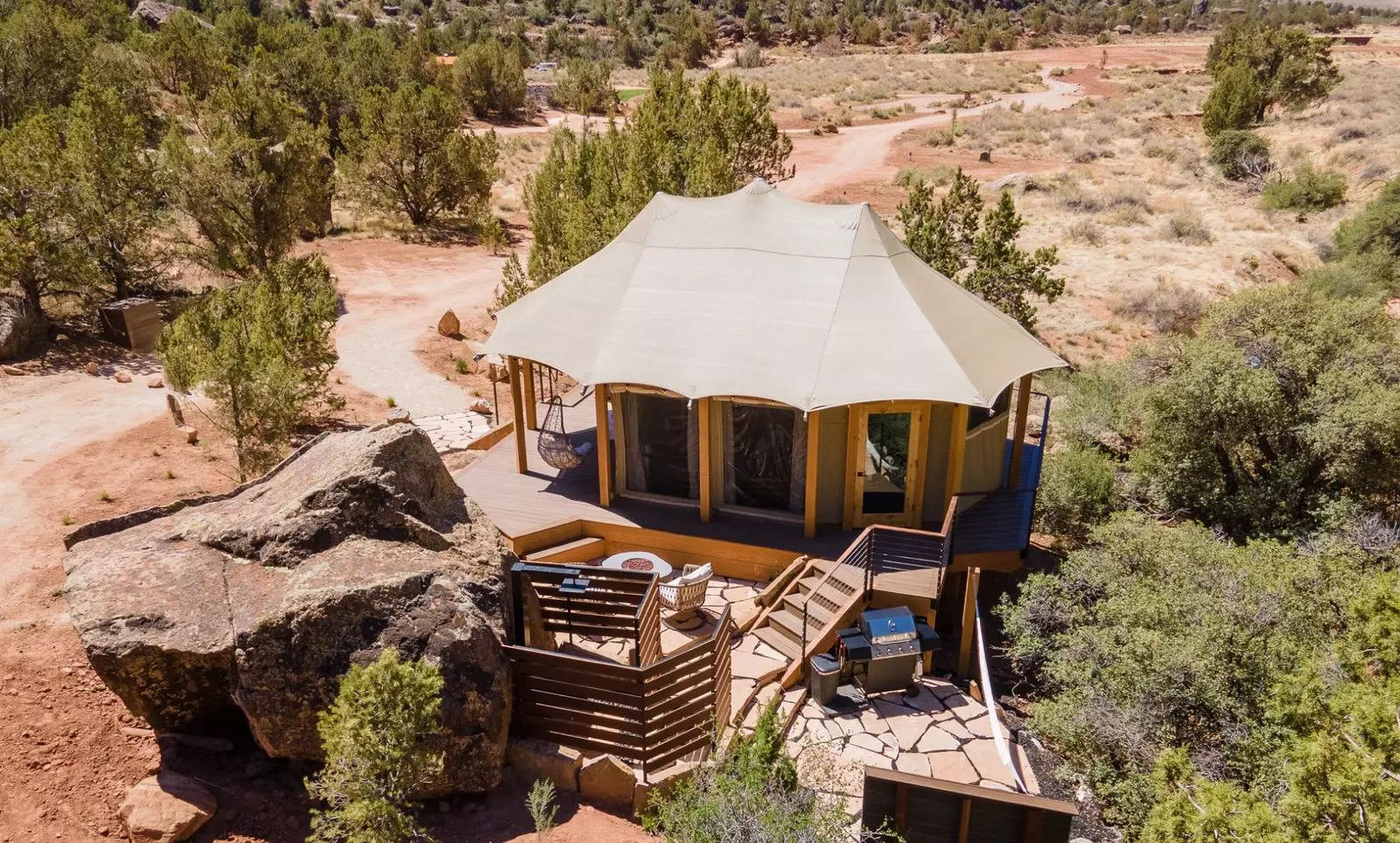 Glamping na otwartym niebie Utah