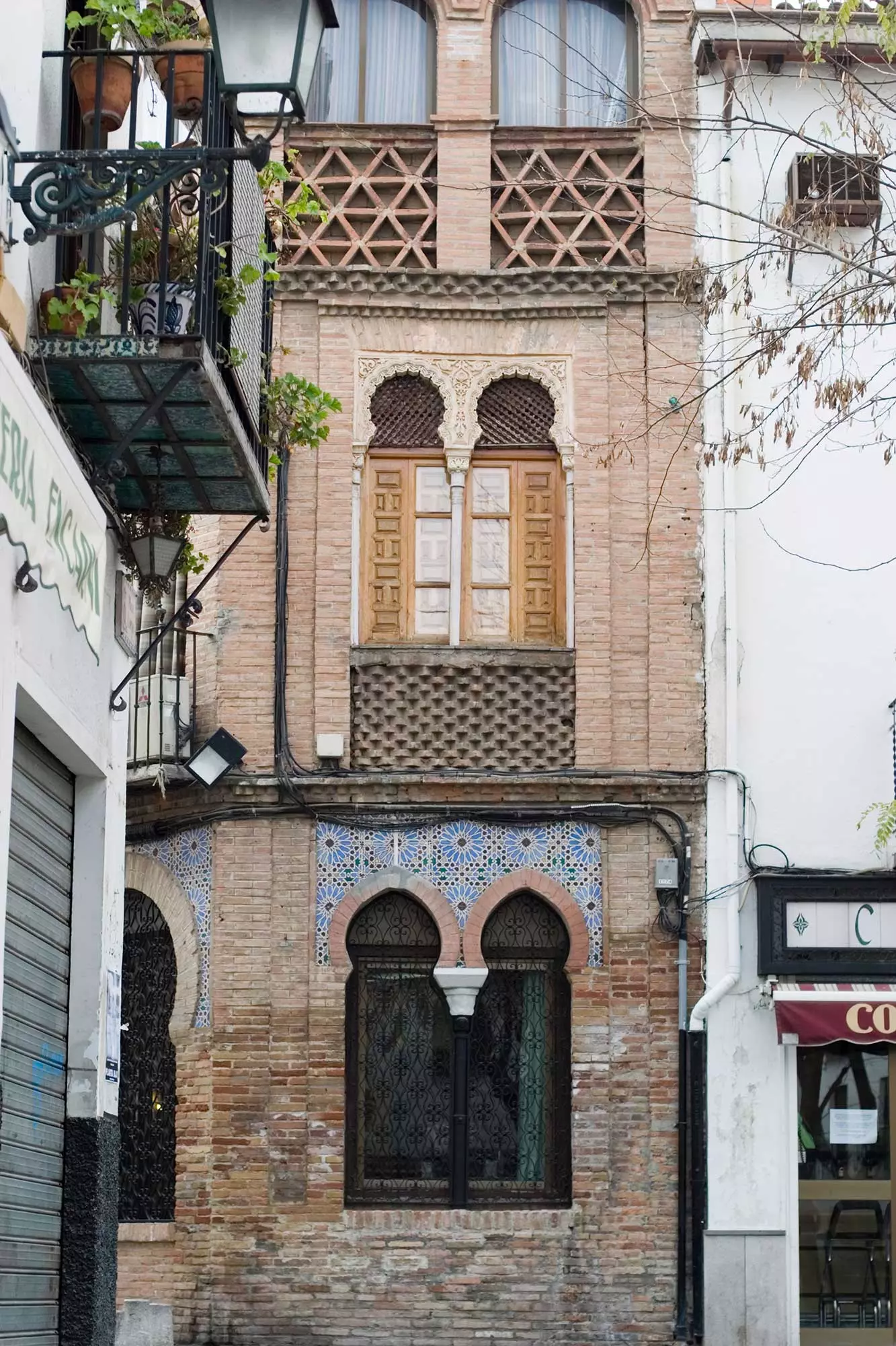 A Plaza Larga Albaicín házai