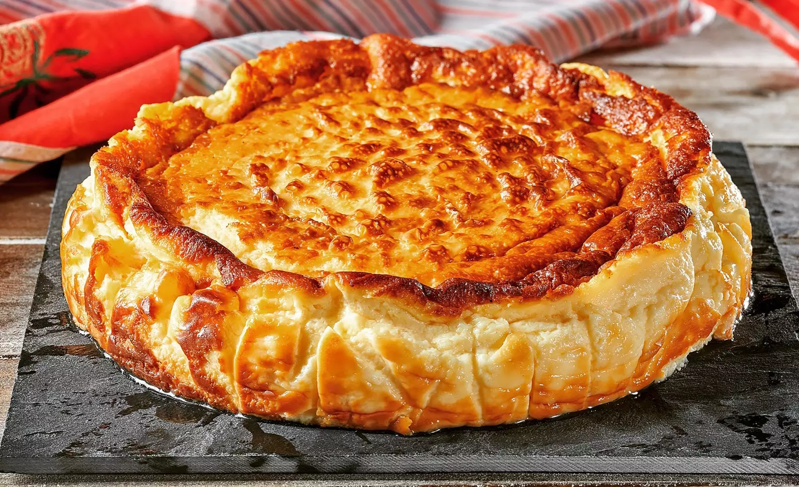 Tarte au fromage .