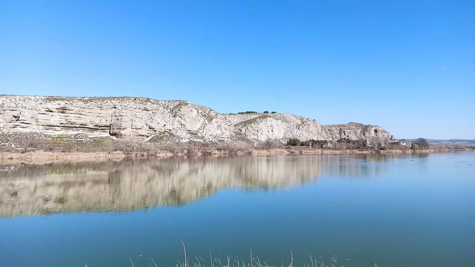 लगुना डेल कैम्पिलो अरगंडा ब्रिज के बगल में