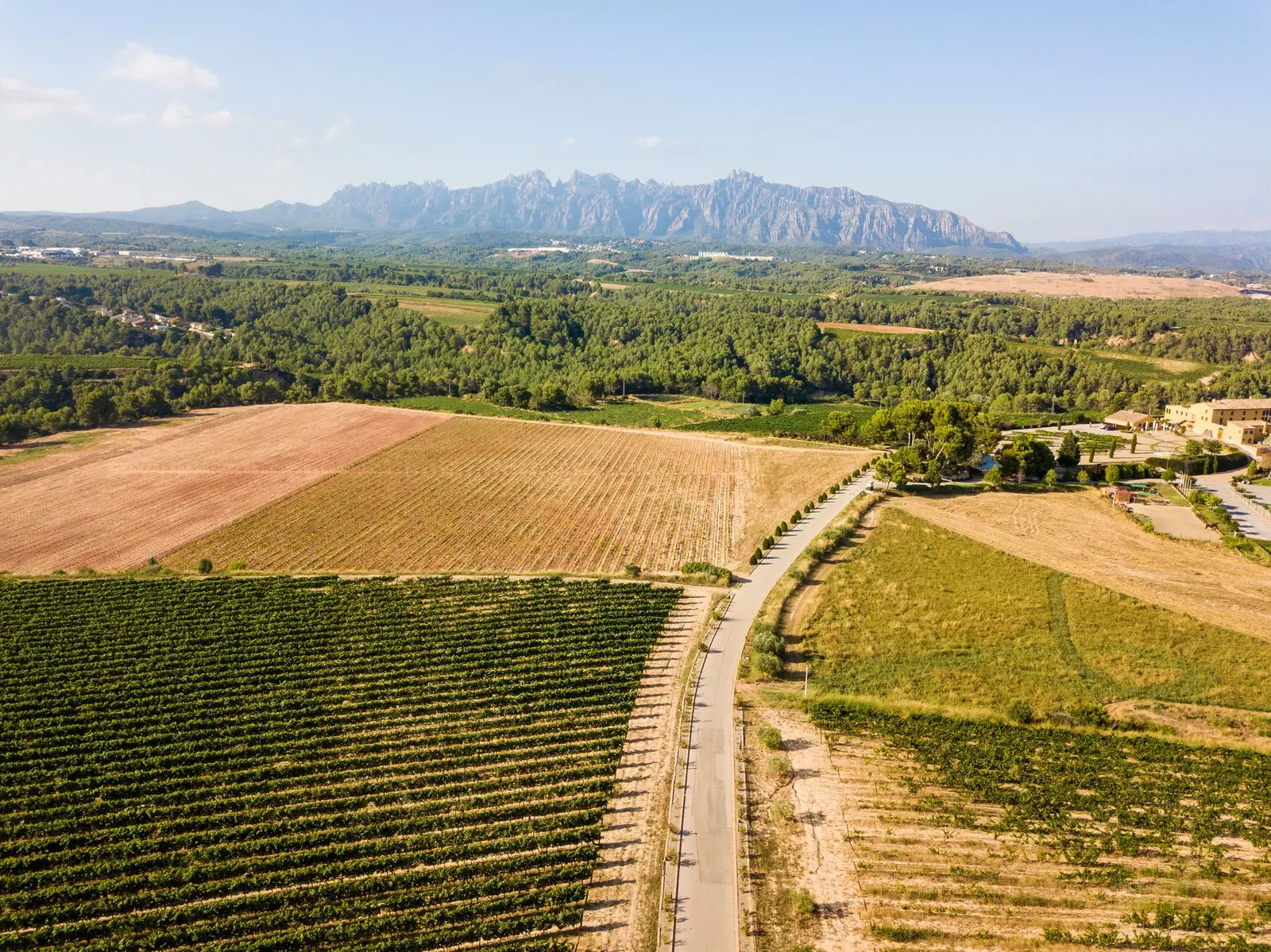 Imponerende Montserrat i bakgrunnen