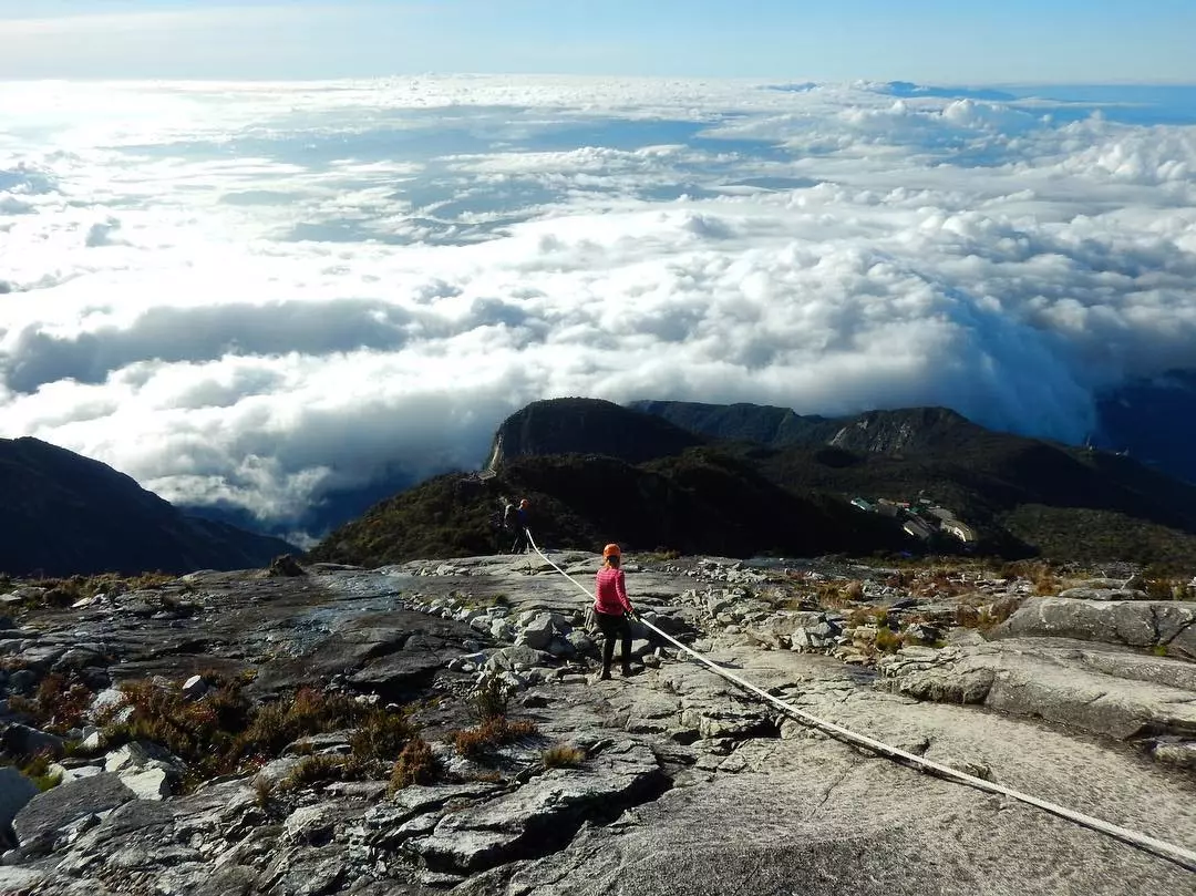 Zemās virsotnes trase Malaizijā ir pasaulē augstākā via ferrata.