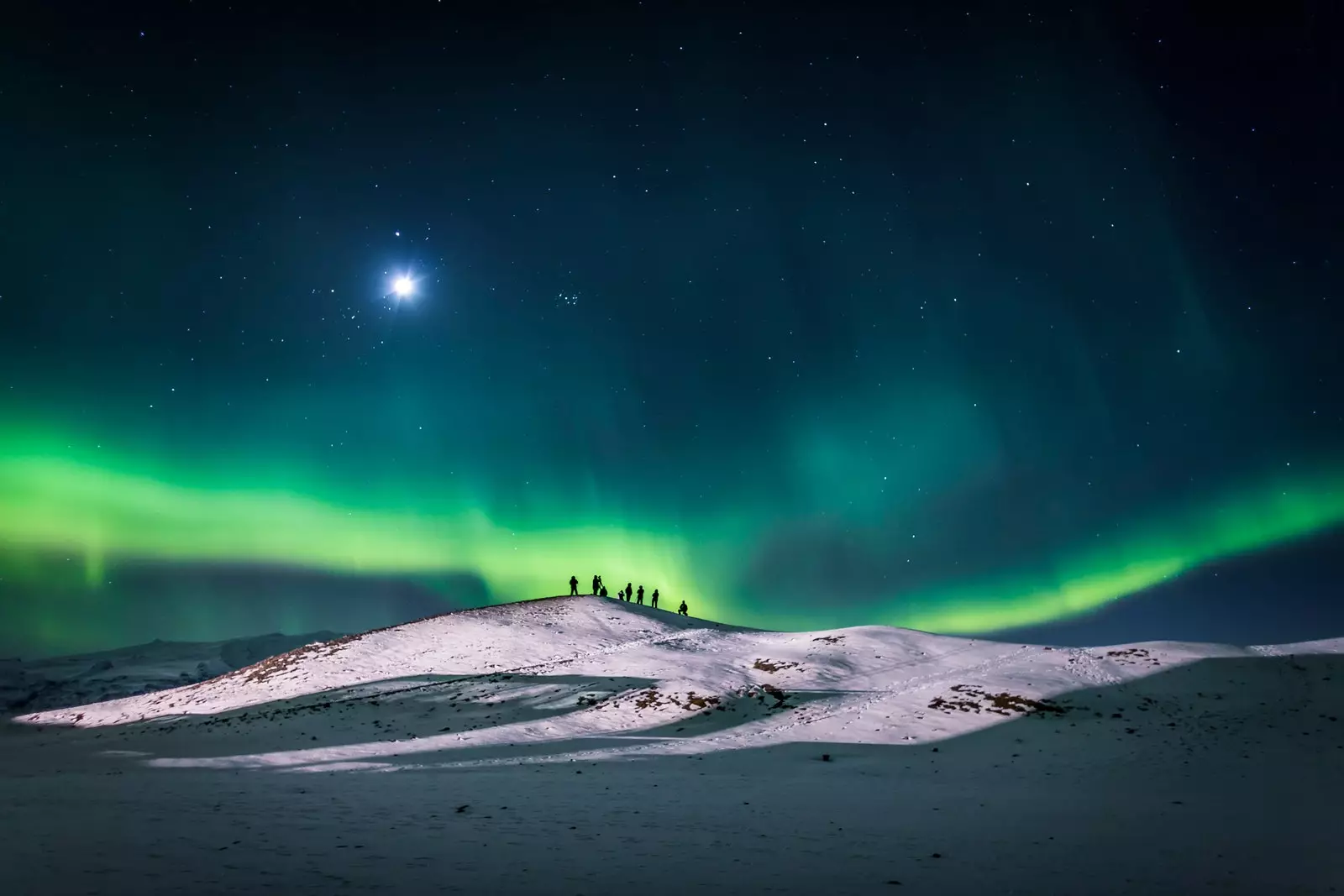 Polárna žiara na Islande