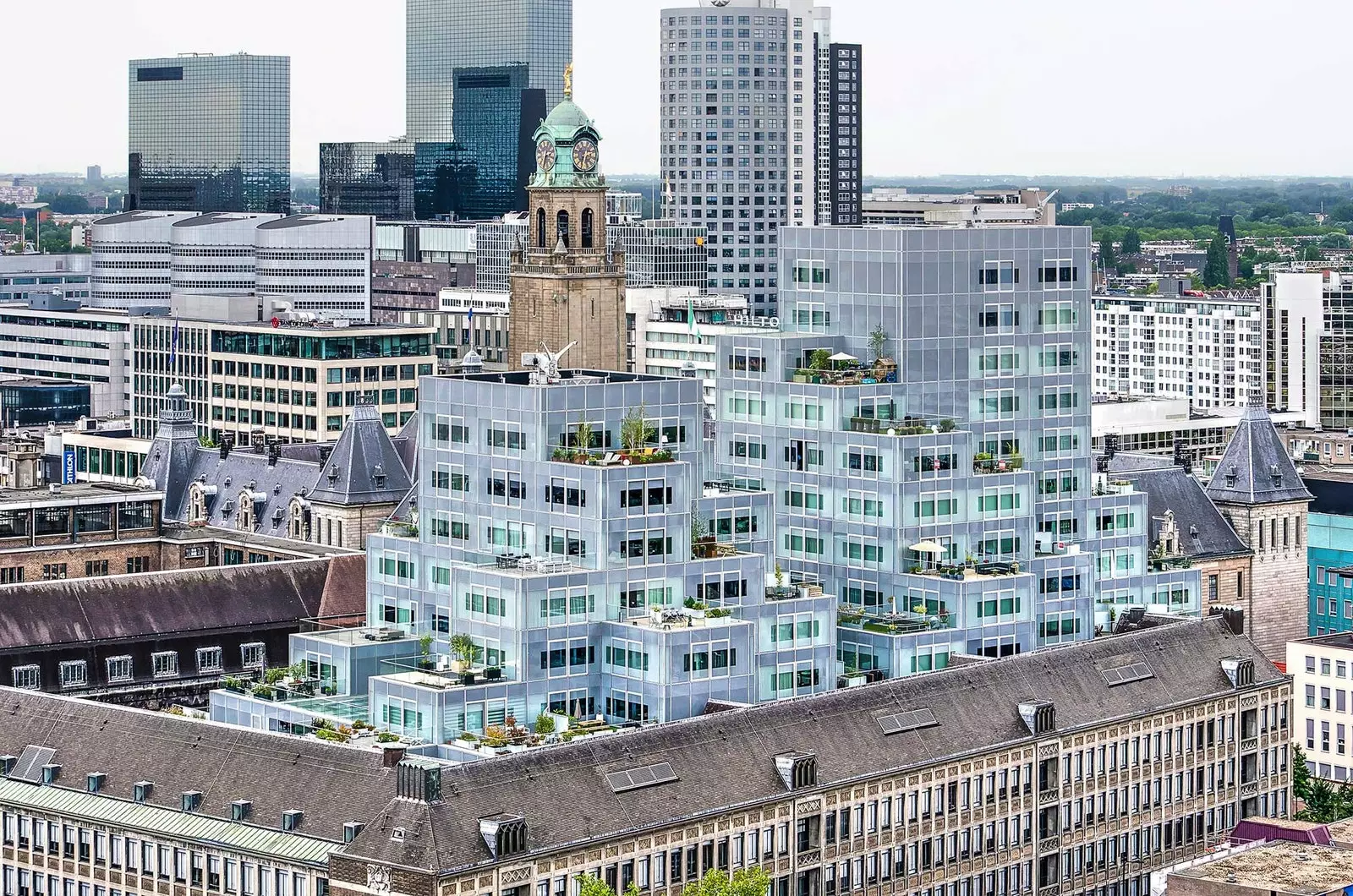 Timmerhuis den éischte Wolkenkratzer zu Rotterdam.