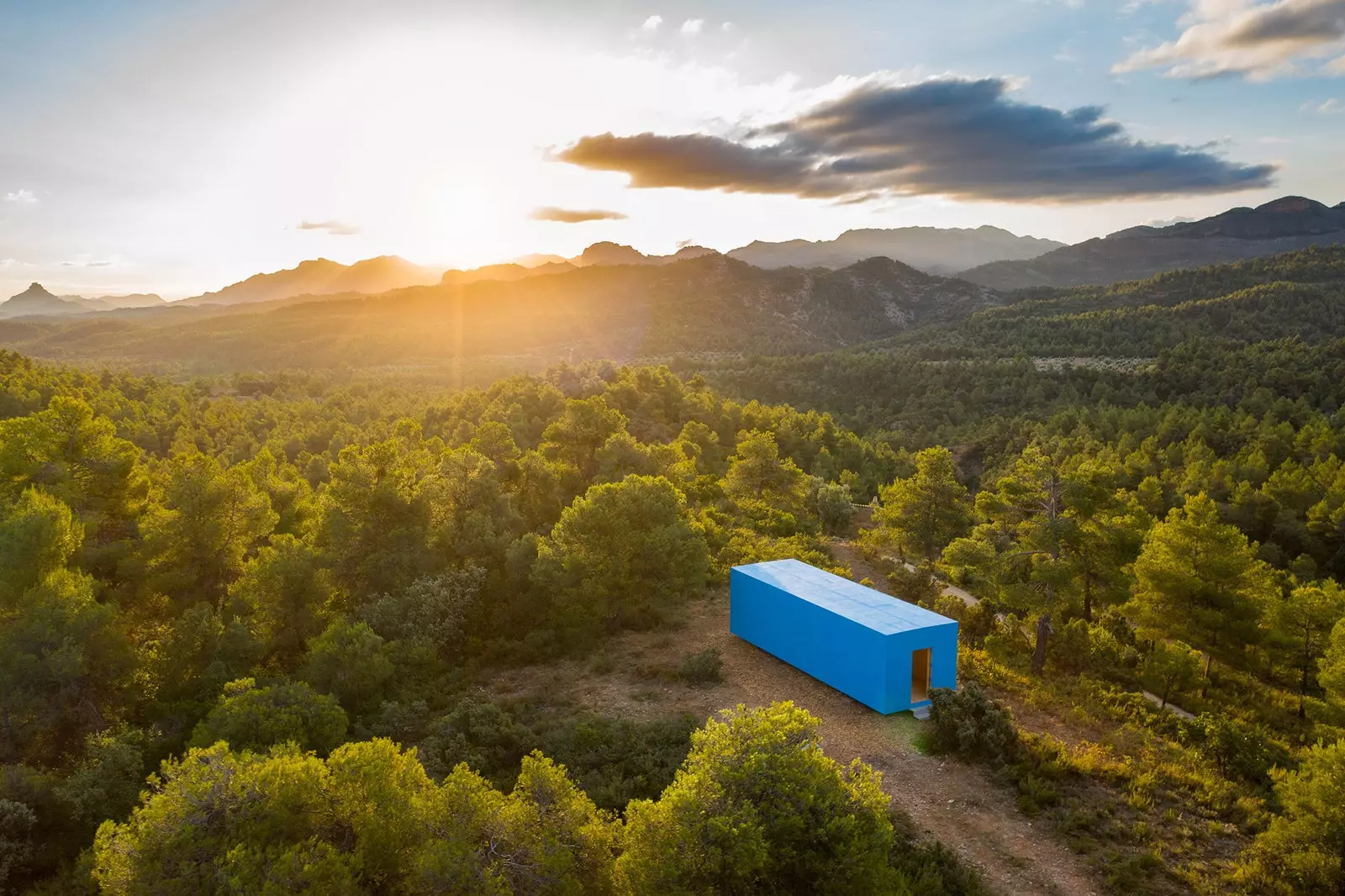 L'orizzontale Bleue Solo Case Matarraña Teruel