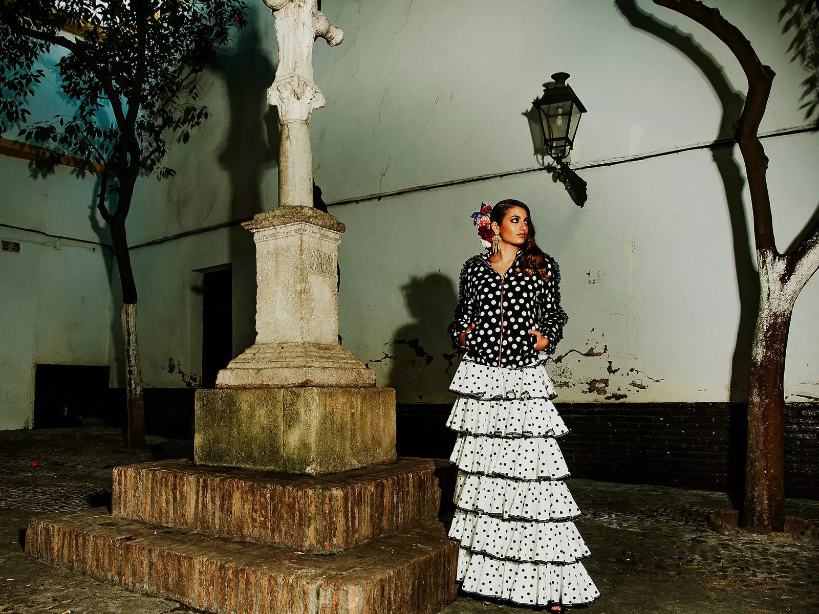 Flamenco-Modehandwerk nach Flagge