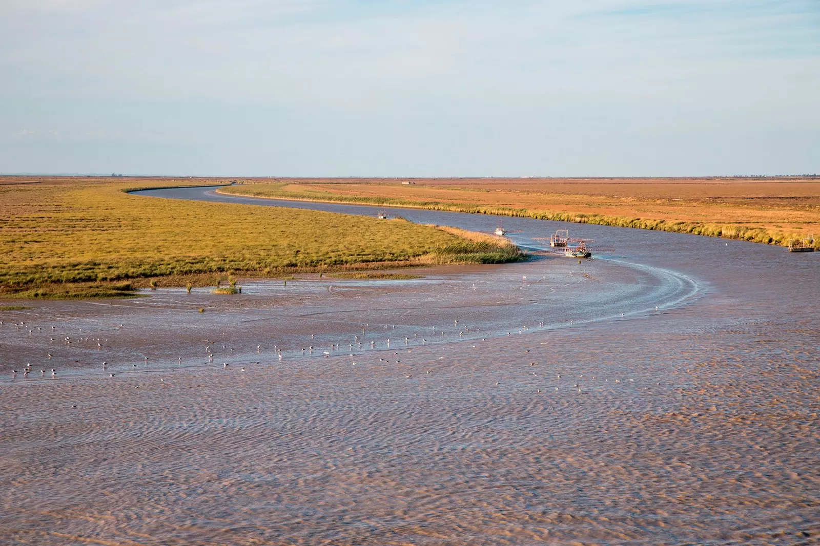 Il fiume Guadalquivir Doñana Siviglia