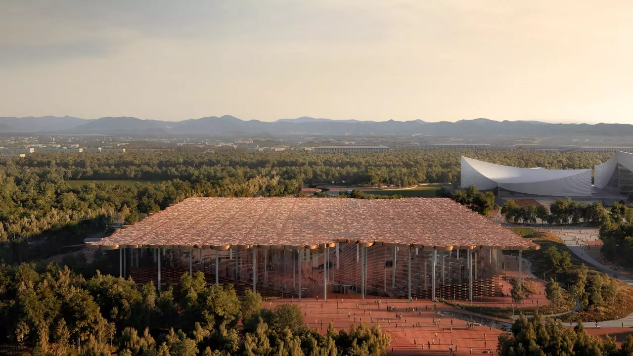 Een bos van kennis, of de nieuwe bibliotheek van Snøhetta in Beijing