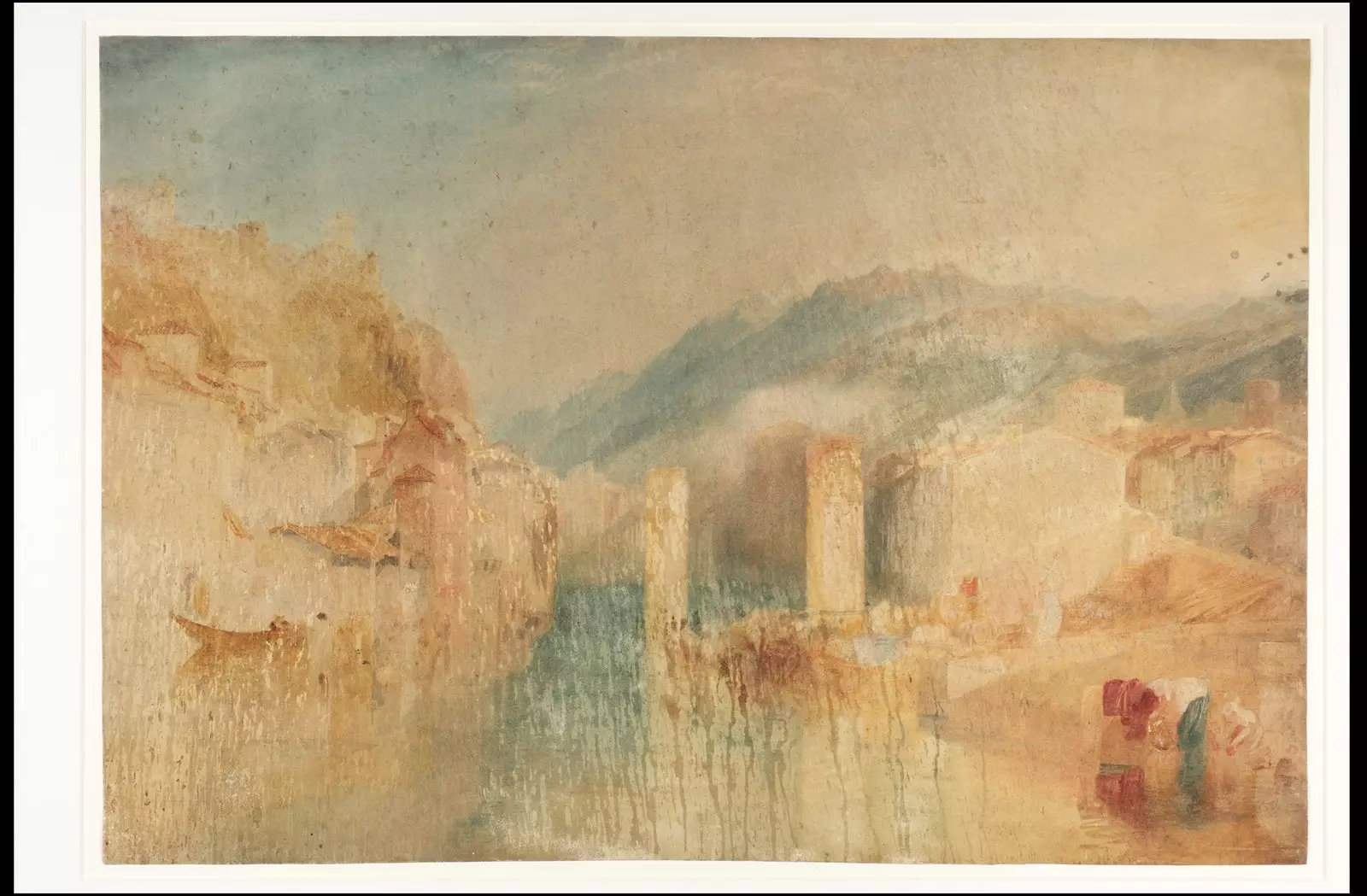 Maleri 'Grenoble Bridge' av William Turner