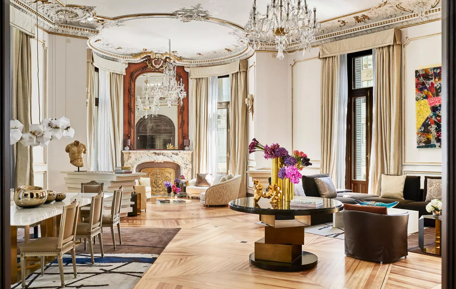 Royal Suite of the Four Seasons Hotel Madrid.