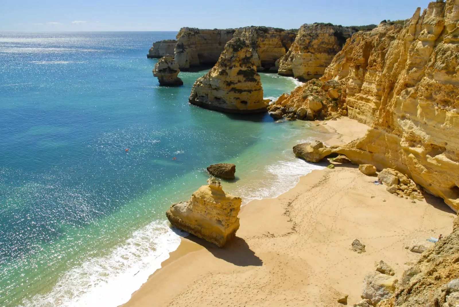 Praia da Marinha w Algarve.