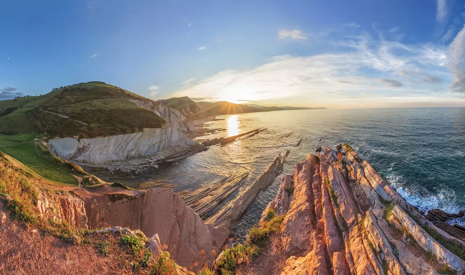 Touring the flysch het geologische paradijs op een steenworp afstand van San Sebastian