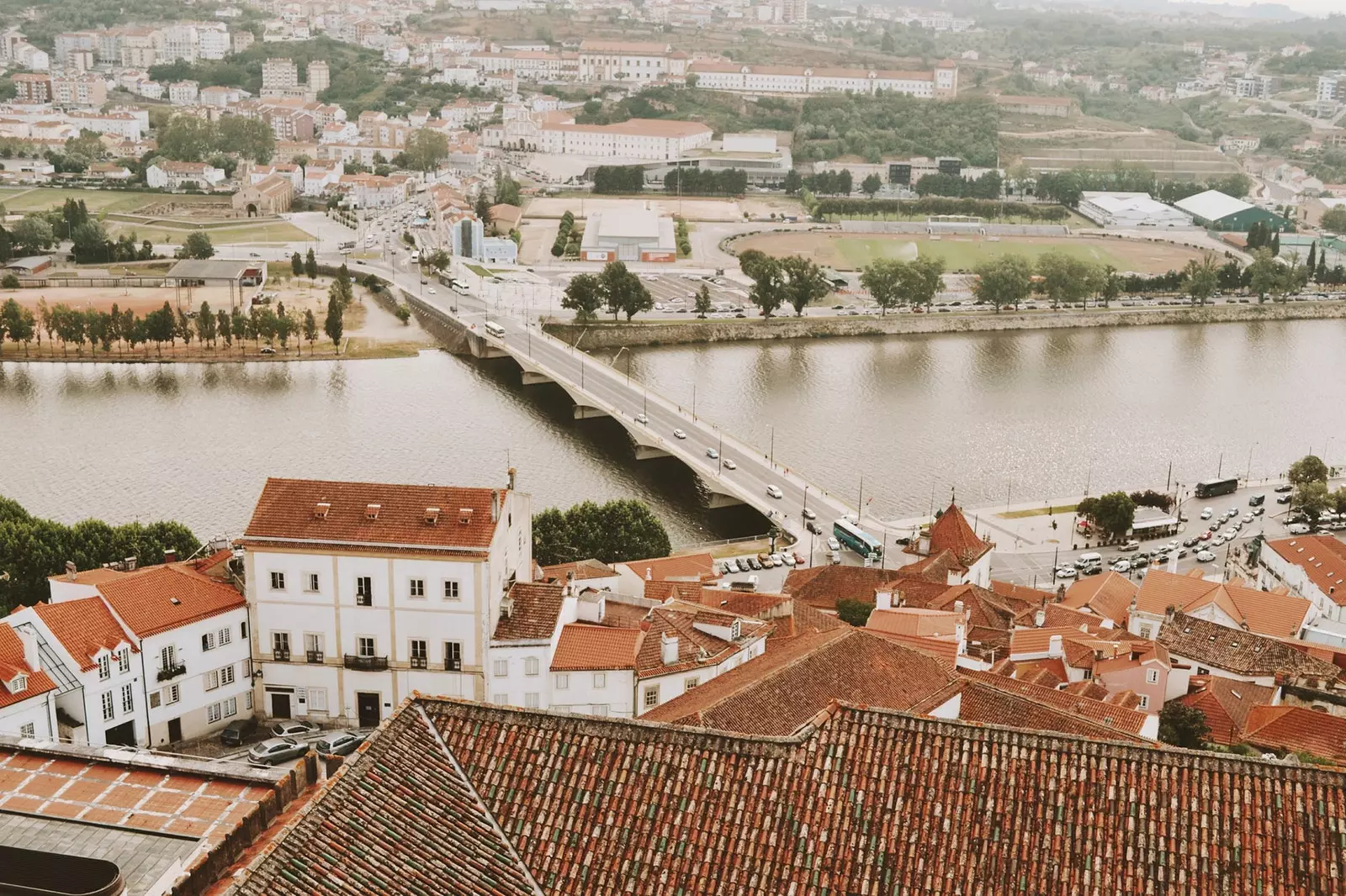 Letecký pohled na Coimbru