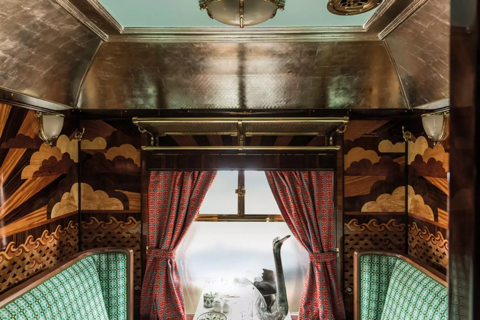 Britse Pullman Cygnus wagen ontworpen door Wes Anderson