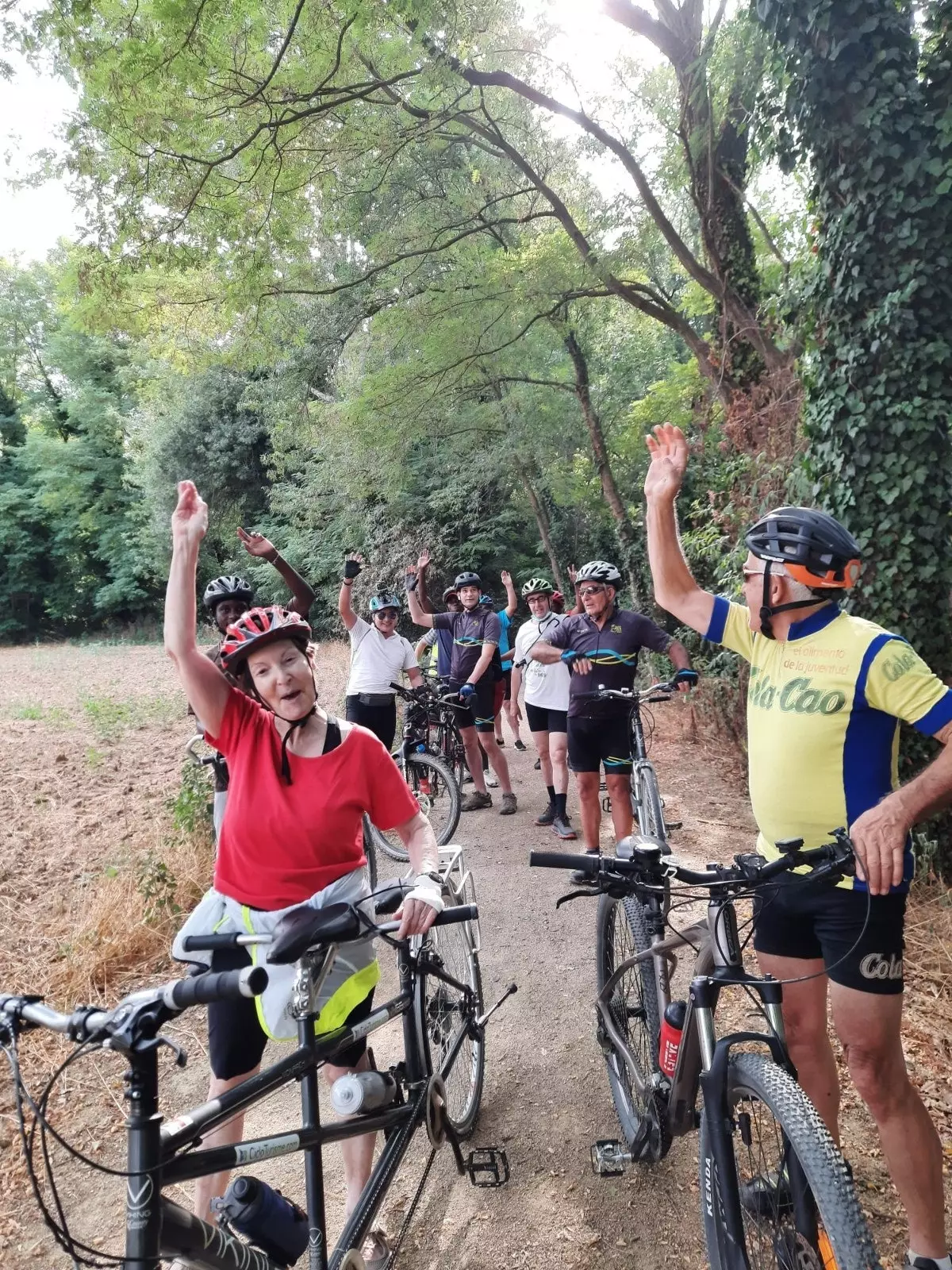 Iniciativa de pedalada em tandem para pessoas cegas