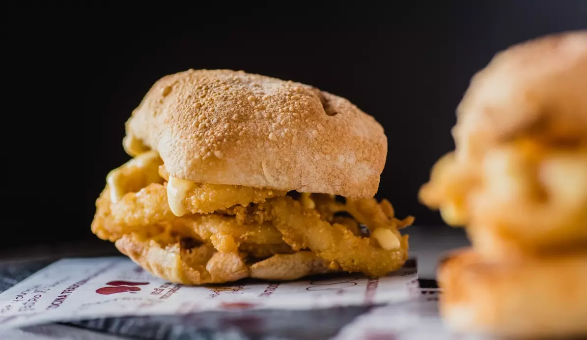 Crispy squid sandwich of Eighty Degrees Malasaña